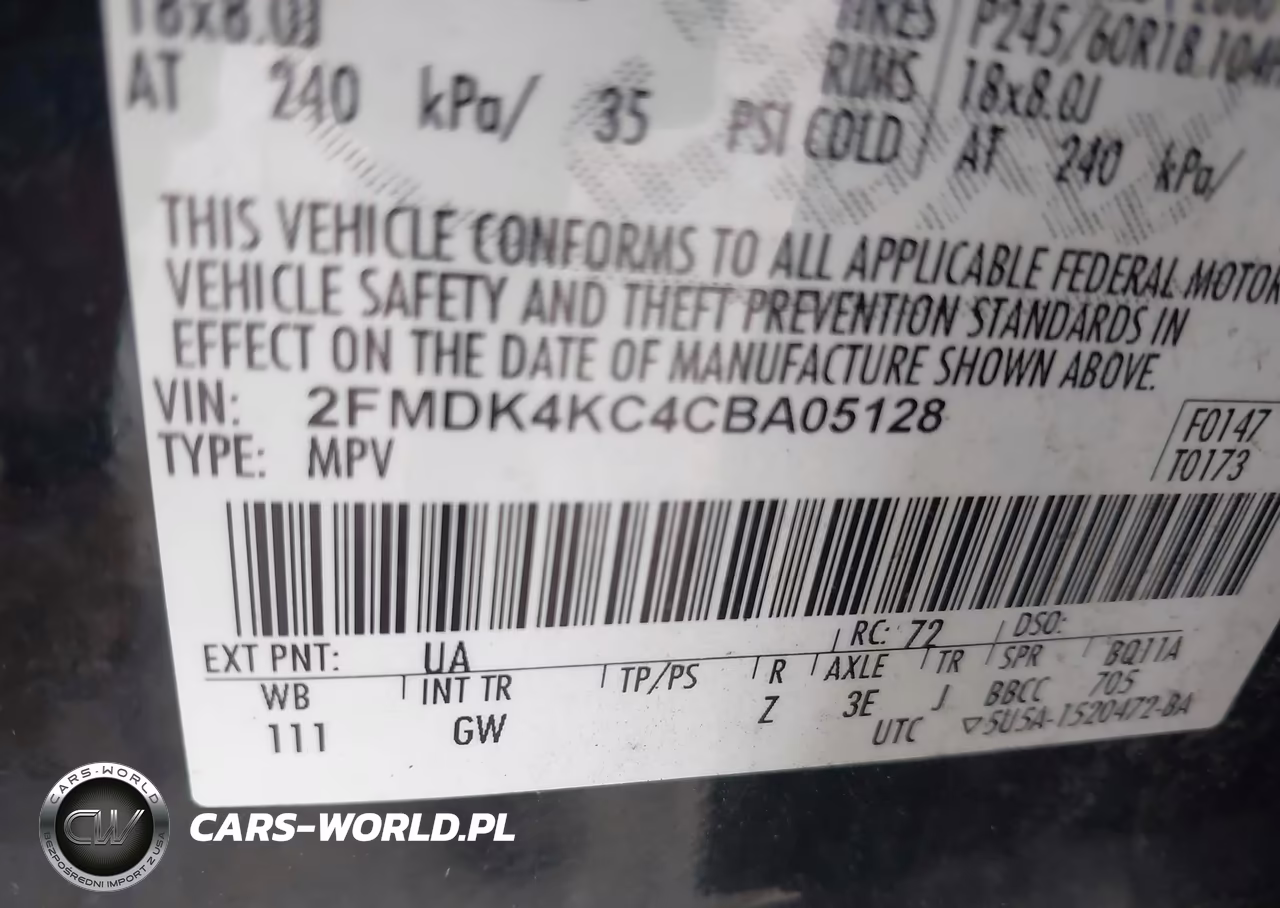 2012 Ford Edge Limited VIN:2FMDK4KC4CBA05128 - 9