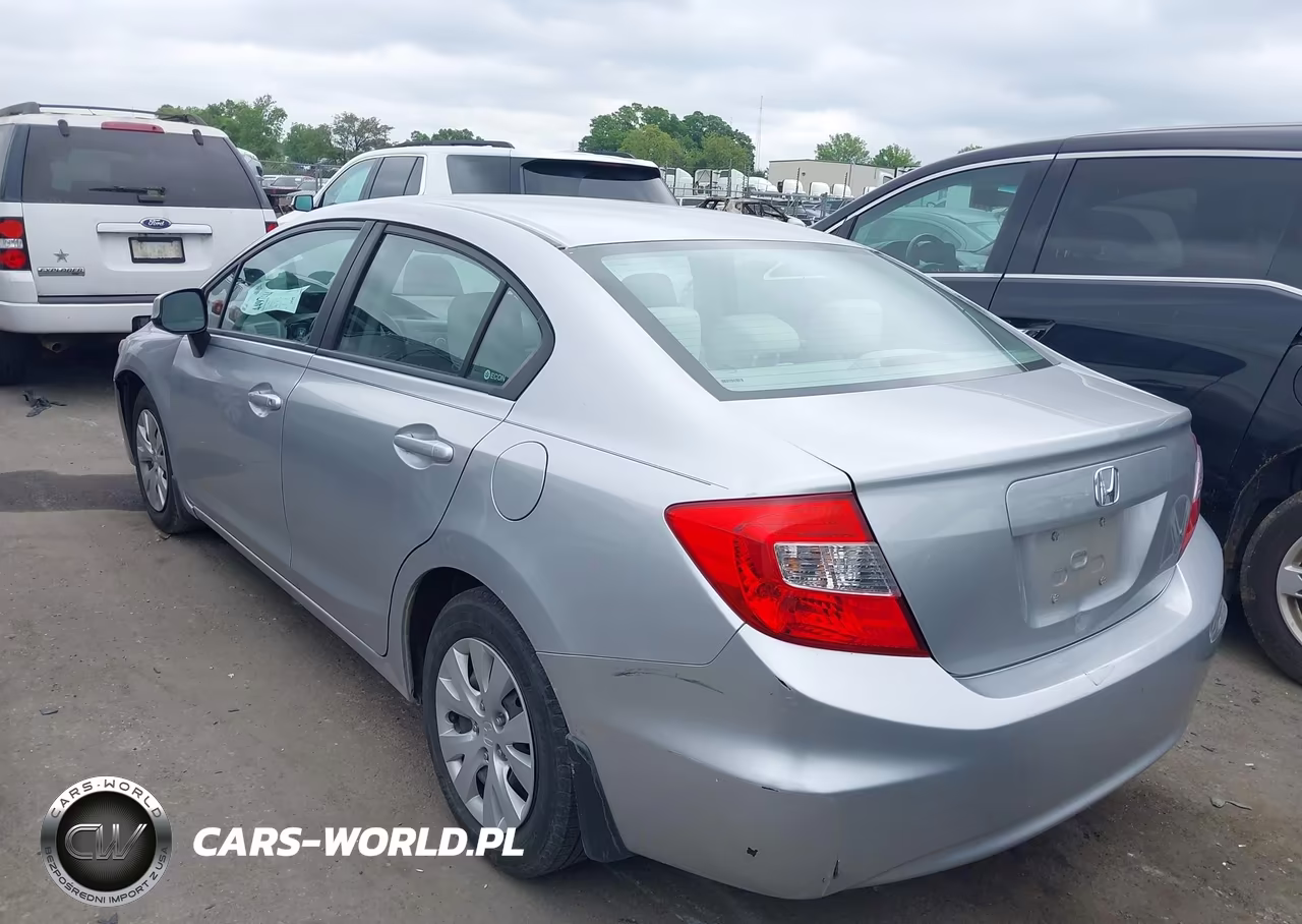 2012 Honda Civic Lx VIN:2HGFB2F54CH333709 - 3
