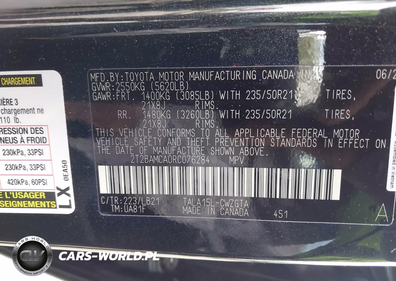 2024 Lexus Rx 350 Premium Plus VIN:2T2BAMCA0RC076284 - 9
