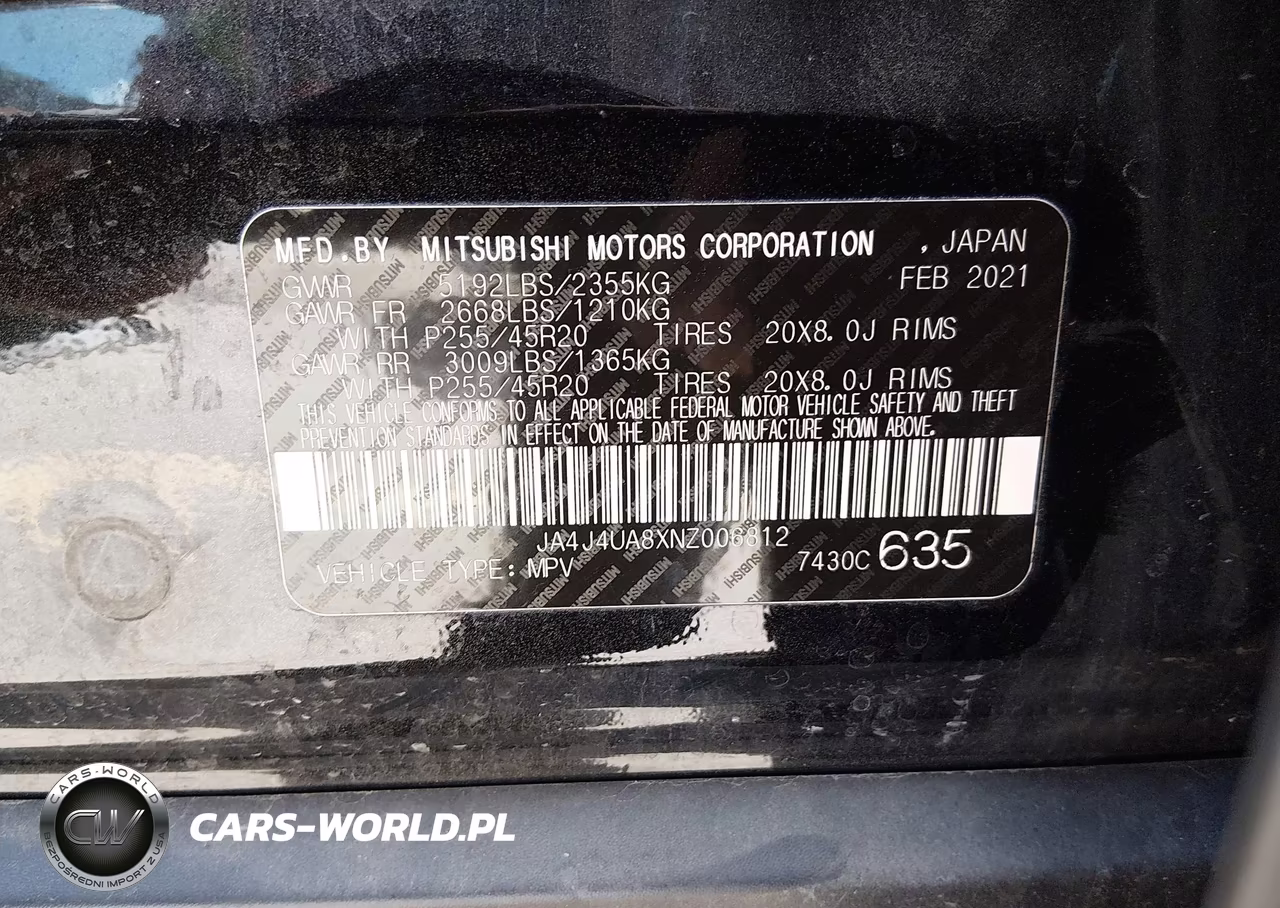 2022 Mitsubishi Outlander Black Edition S-Awc-Se 2.5 S-Awc-Se Launch Edition S-Awc VIN:JA4J4UA8XNZ006812 - 9