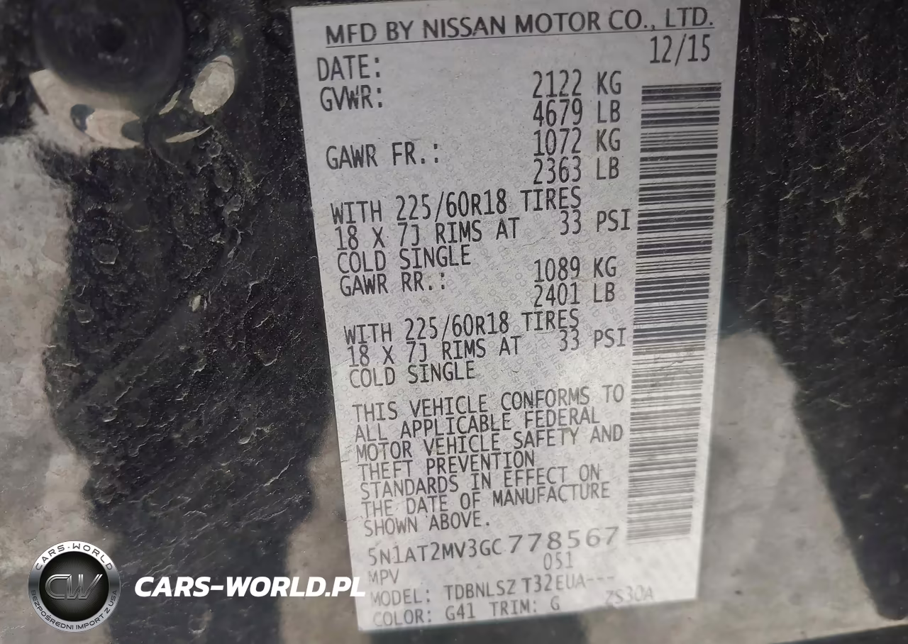 2016 Nissan Rogue Sl VIN:5N1AT2MV3GC778567 - 9