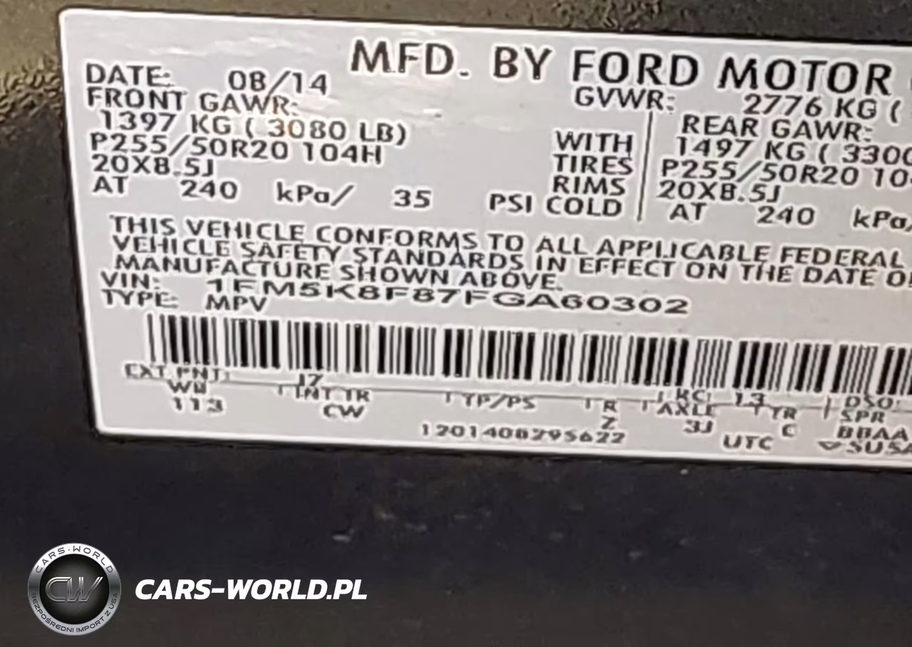 2015 Ford Explorer Limited VIN:1FM5K8F87FGA60302 - 9