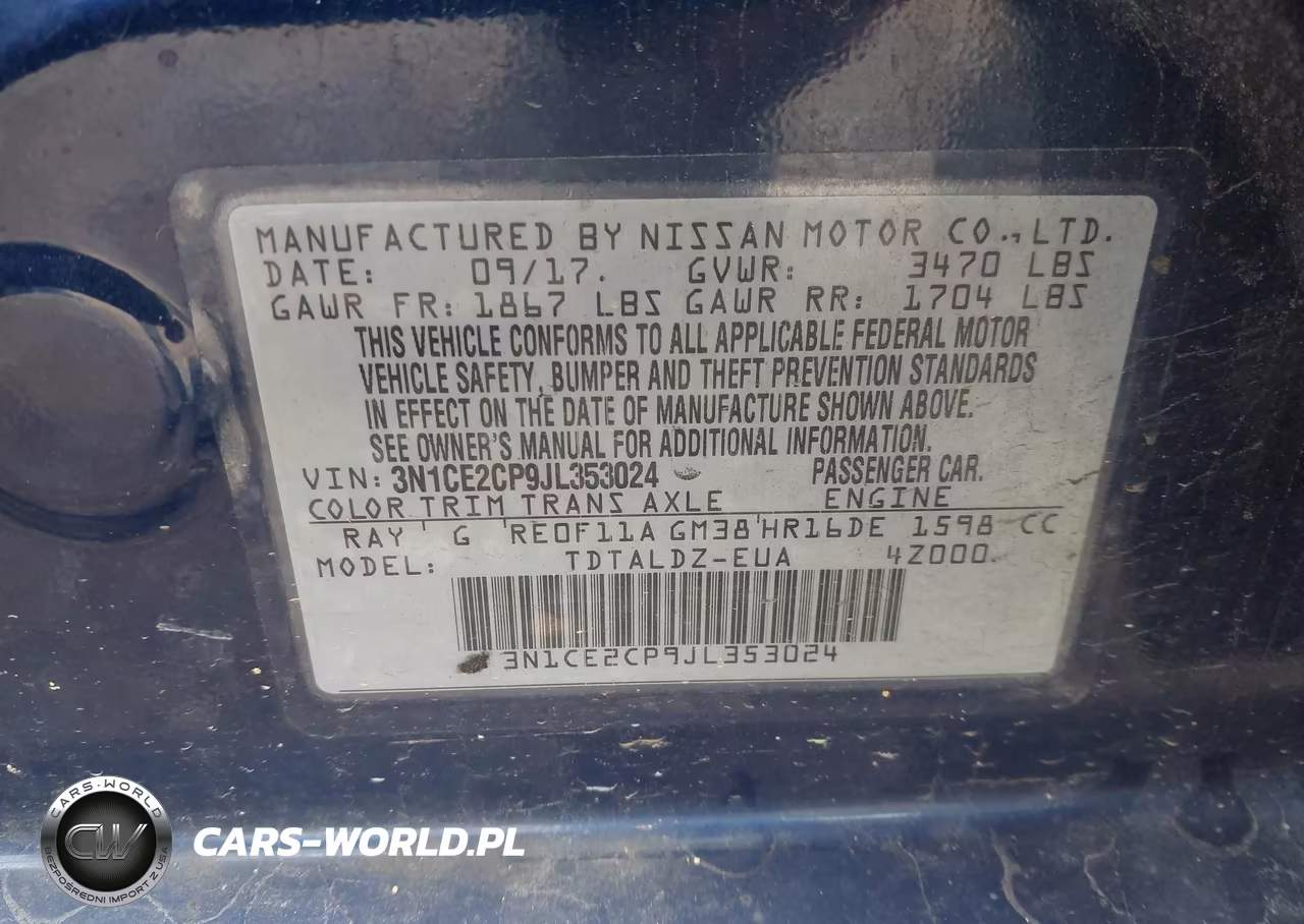 2018 Nissan Versa Note Sv VIN:3N1CE2CP9JL353024 - 9