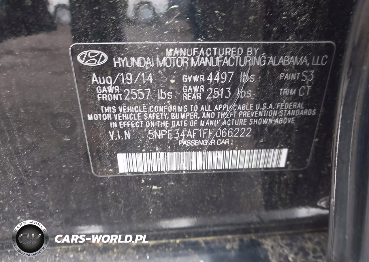 2015 Hyundai Sonata Sport VIN:5NPE34AF1FH066222 - 9