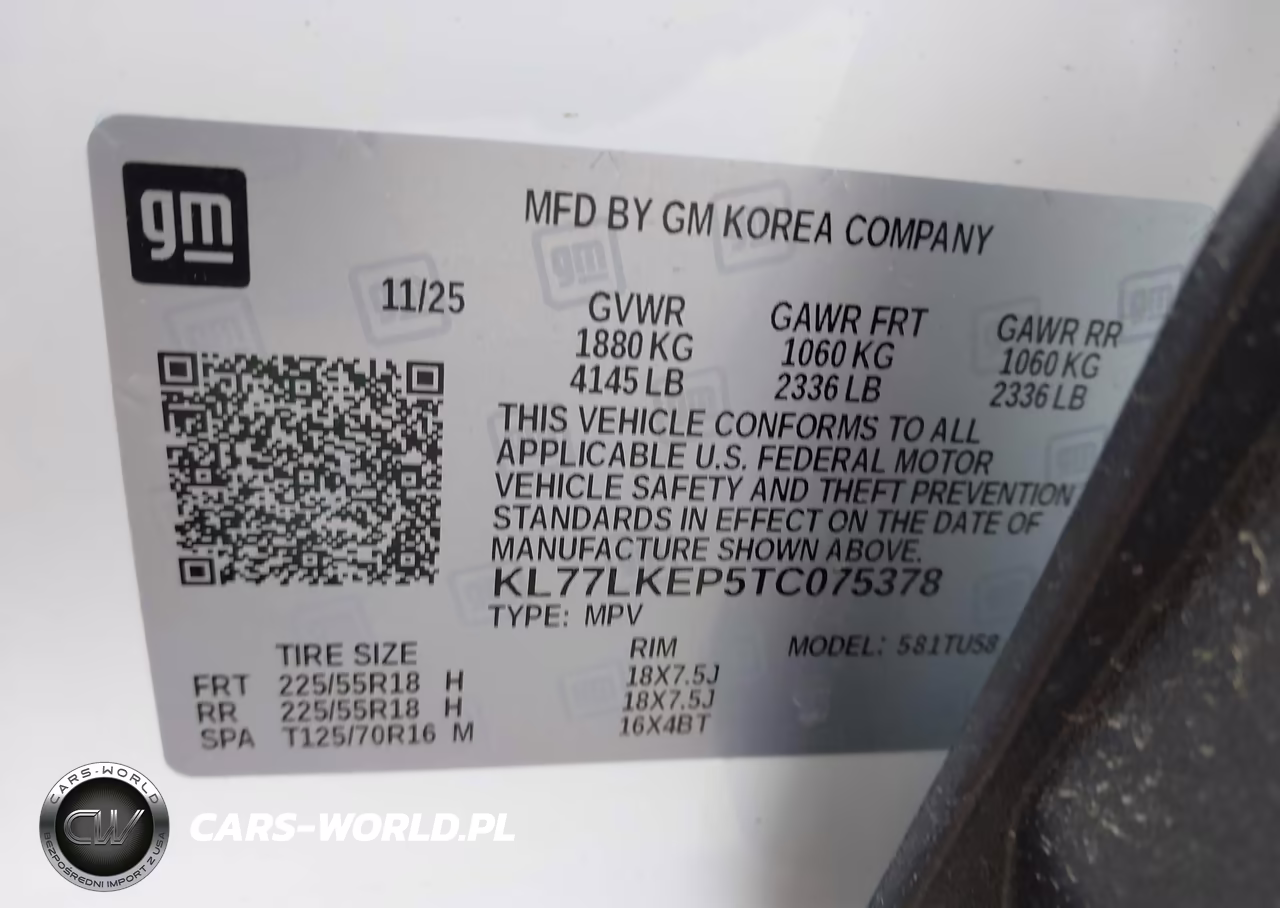 2026 Chevrolet Trax Fwd Activ VIN:KL77LKEP5TC075378 - 9