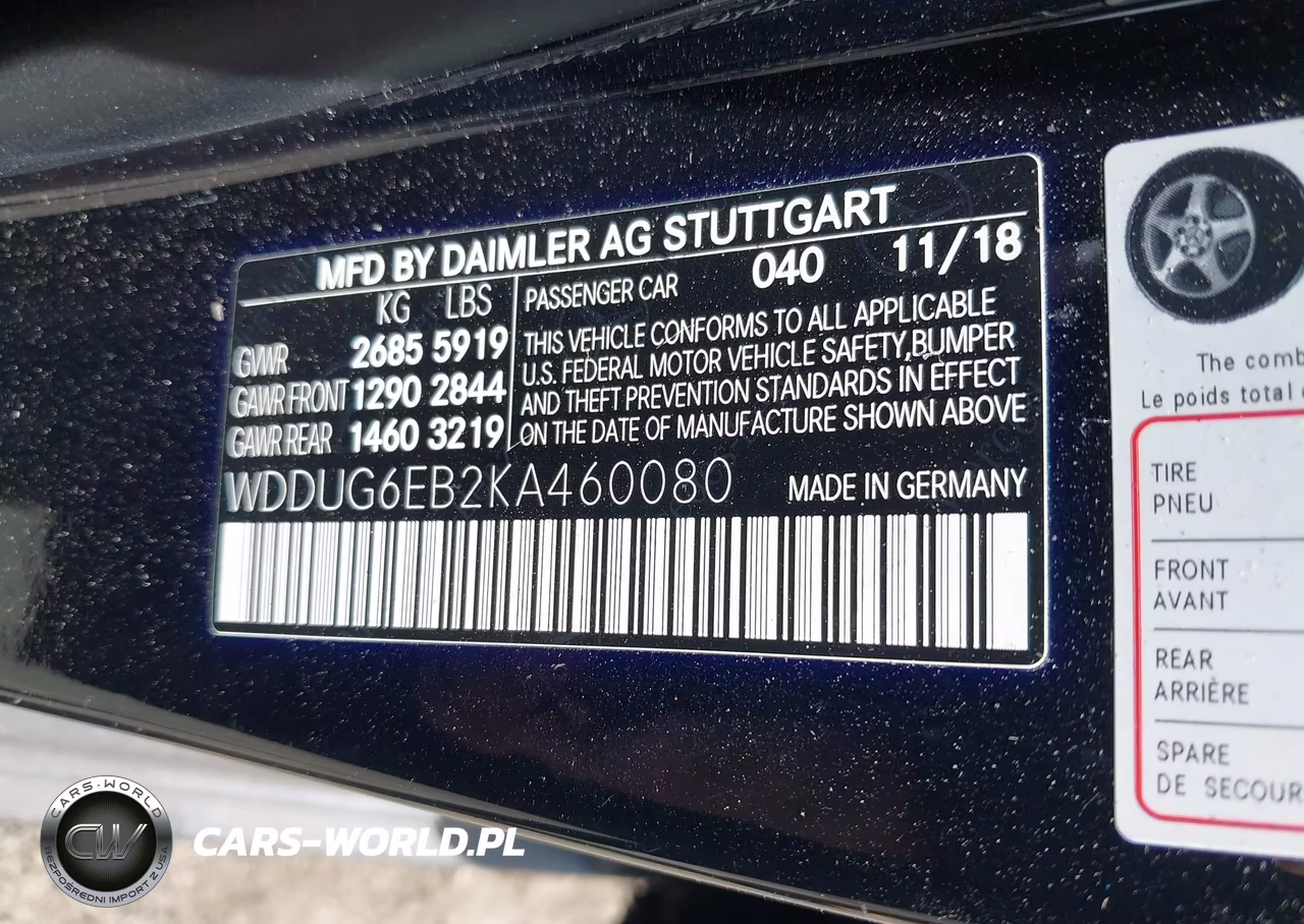 2019 Mercedes-Benz S 450 4Matic VIN:WDDUG6EB2KA460080 - 9