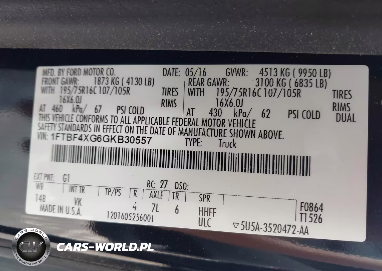 2016 Ford Transit-350 VIN:1FTBF4XG6GKB30557 - 9
