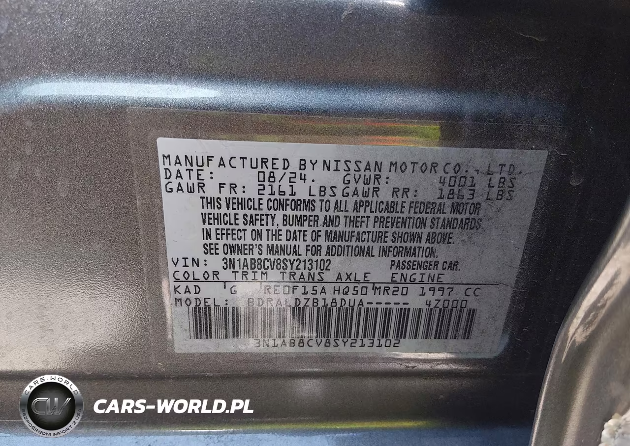 2025 Nissan Sentra Sv VIN:3N1AB8CV8SY213102 - 9