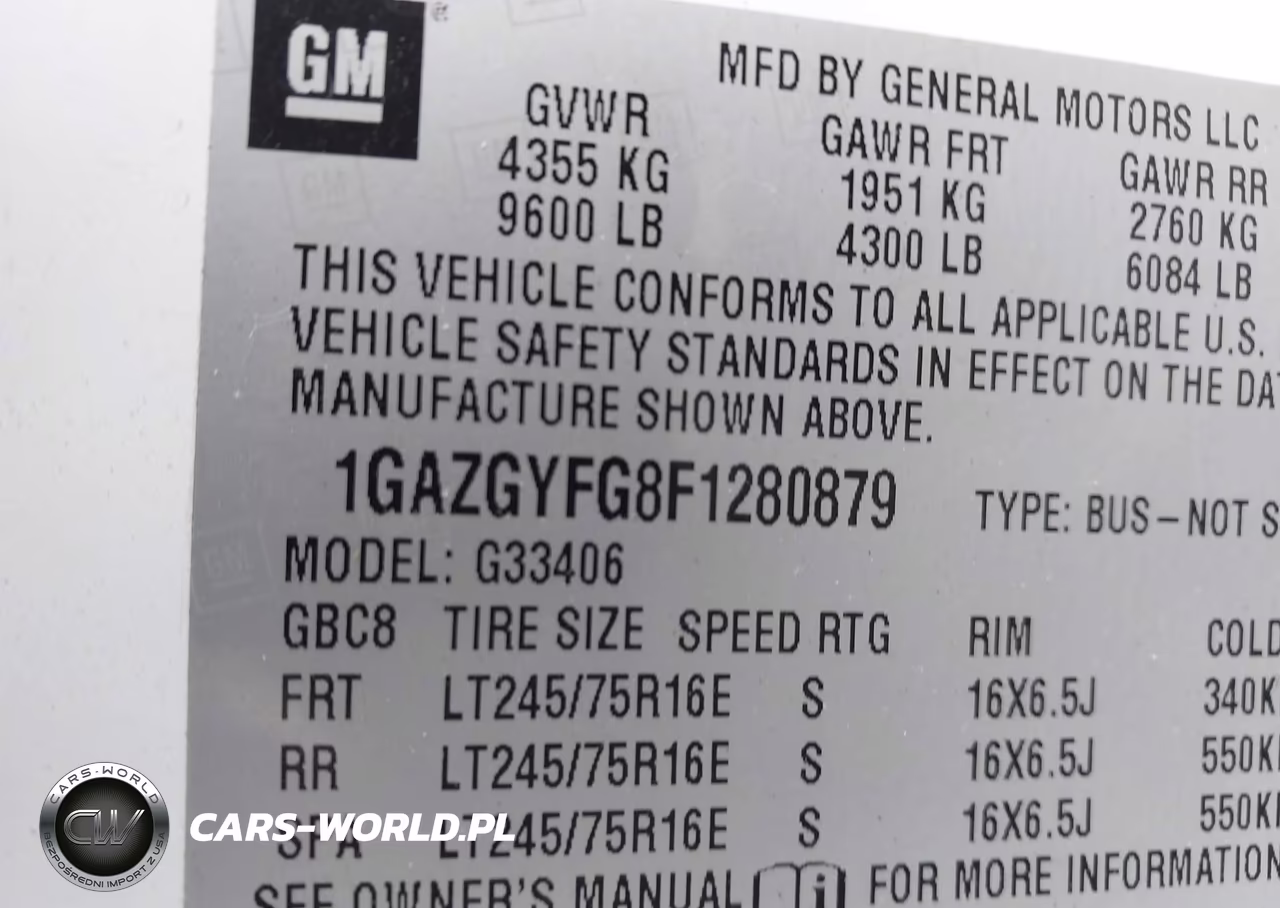 2015 Chevrolet Express 3500 Lt VIN:1GAZGYFG8F1280879 - 9