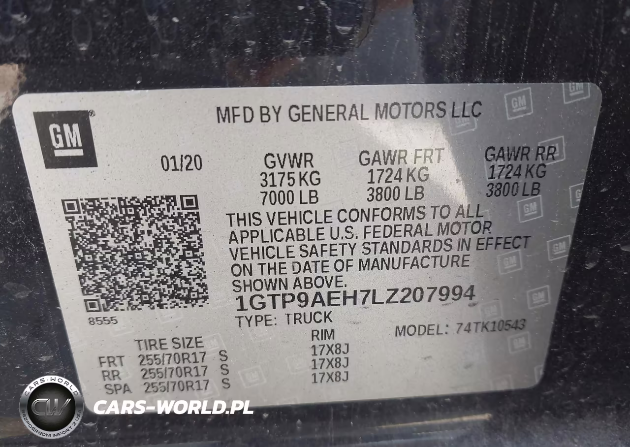 2020 GMC Sierra 1500 4Wd Short Box VIN:1GTP9AEH7LZ207994 - 9