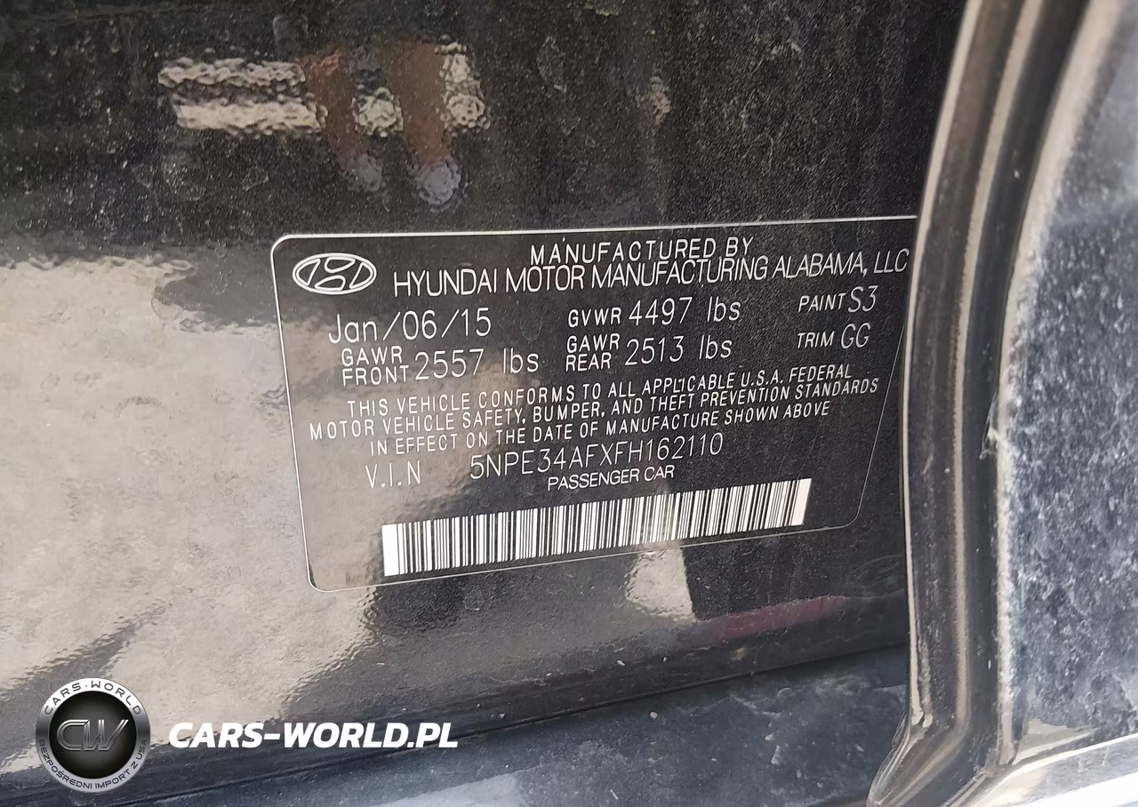 2015 Hyundai Sonata Limited VIN:5NPE34AFXFH162110 - 9