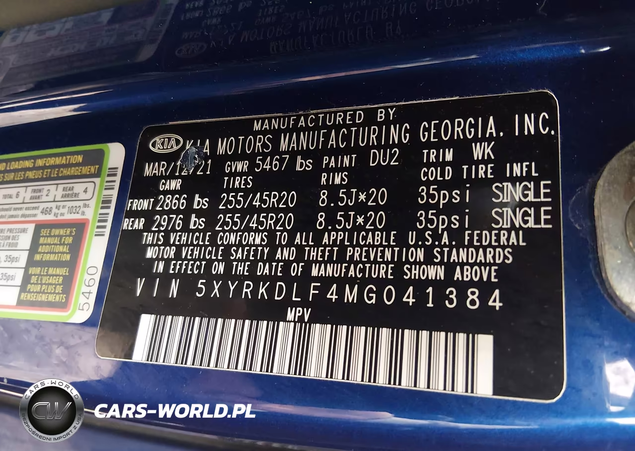 2021 Kia Sorento Sx VIN:5XYRKDLF4MG041384 - 9