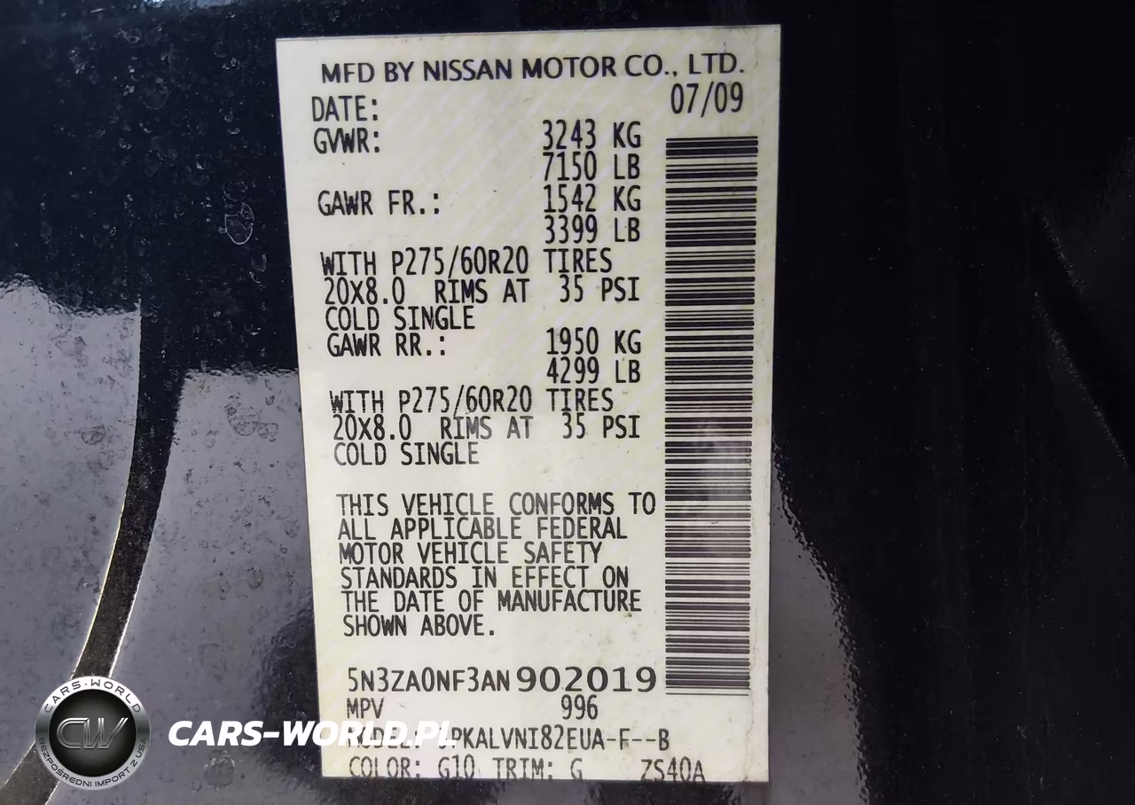 2010 Infiniti Qx56 VIN:5N3ZA0NF3AN902019 - 9