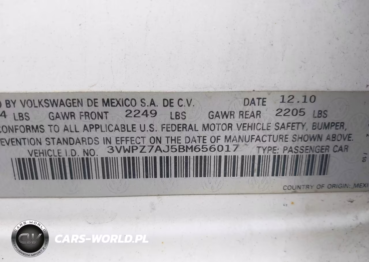 2011 Volkswagen Jetta Sportwagen 2.5L Se VIN:3VWPZ7AJ5BM656017 - 9