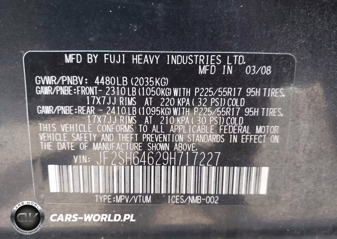 2009 Subaru Forester 2.5X Limited VIN:JF2SH64629H717227 - 9