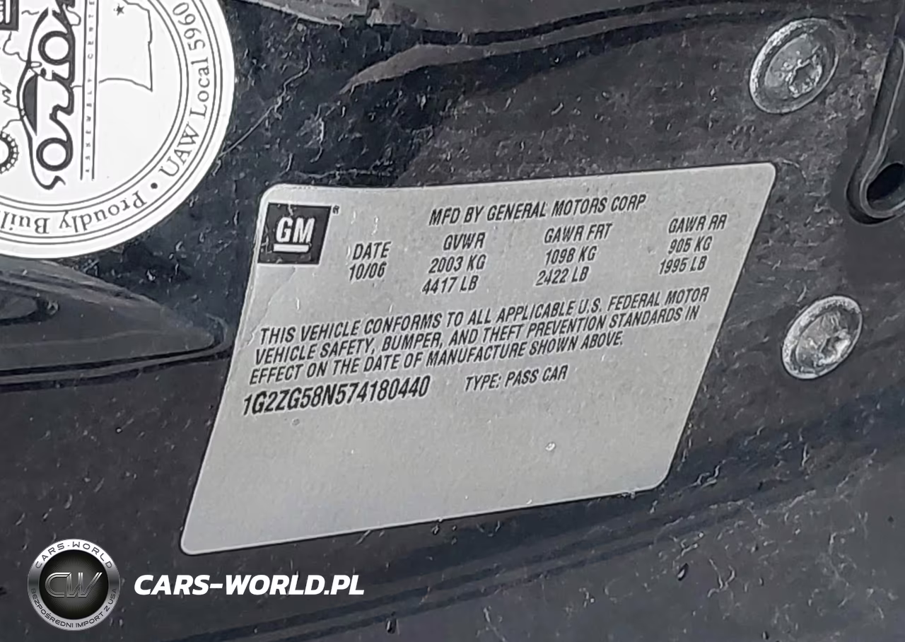 2007 Pontiac G6 VIN:1G2ZG58N574180440 - 9