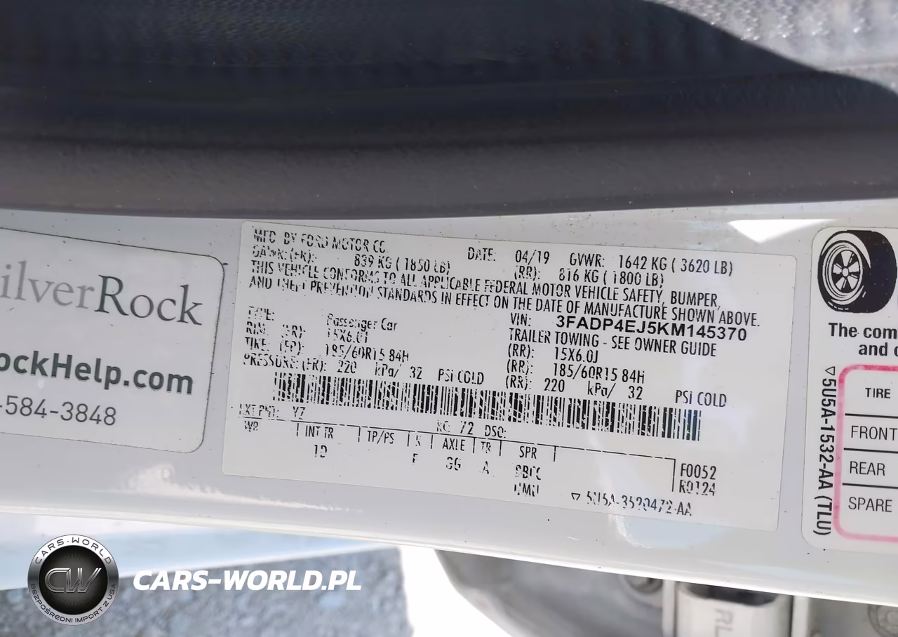 2019 Ford Fiesta Se VIN:3FADP4EJ5KM145370 - 9