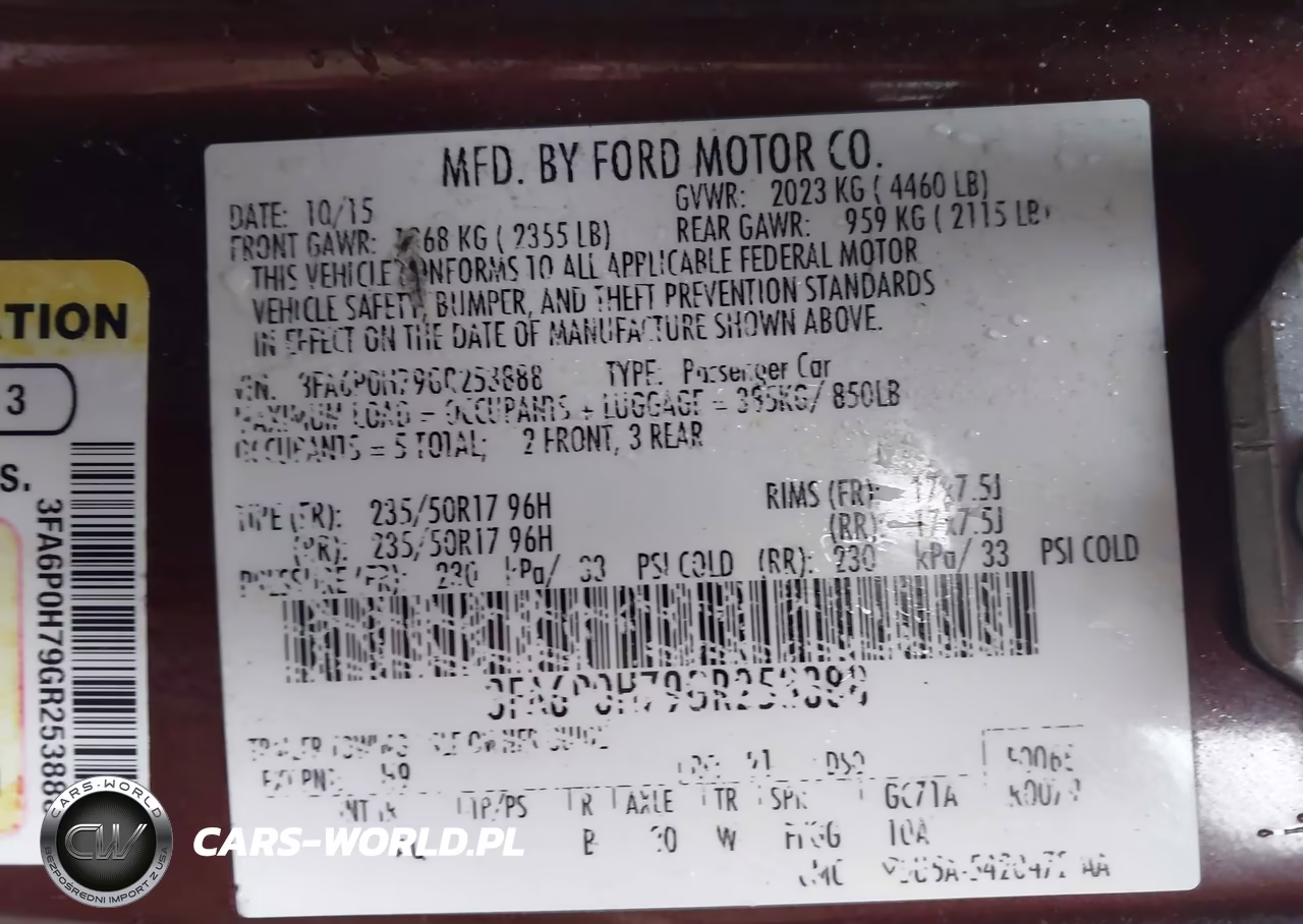2016 Ford Fusion Se VIN:3FA6P0H79GR253888 - 9