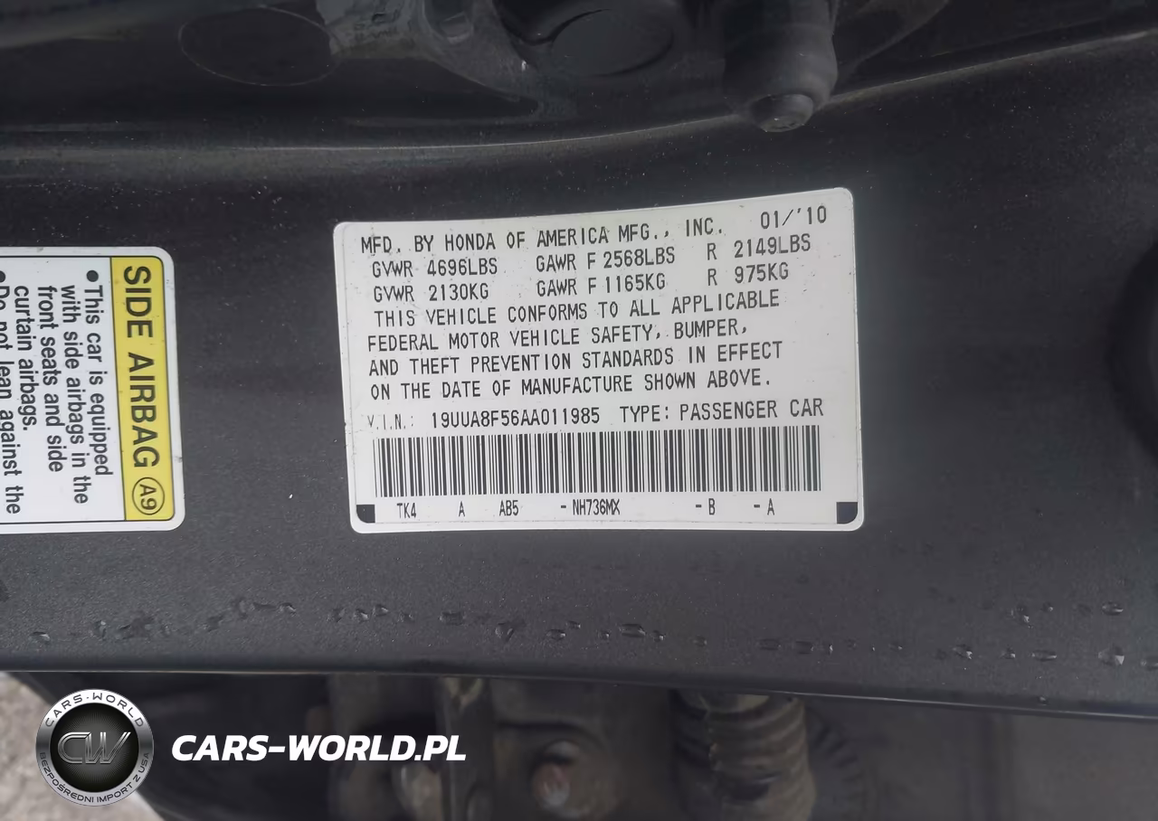 2010 Acura Tl 3.5 VIN:19UUA8F56AA011985 - 9