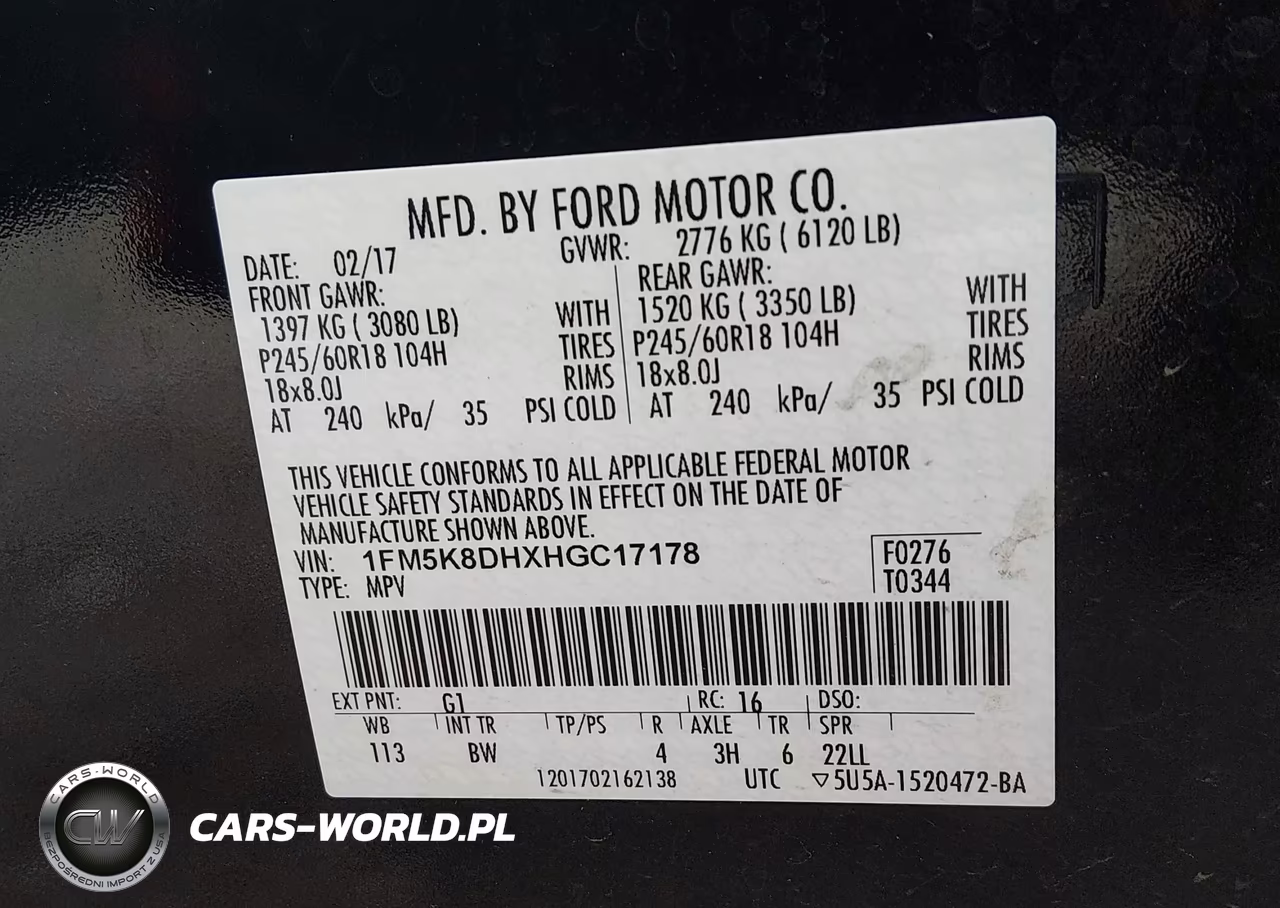 2017 Ford Explorer Xlt VIN:1FM5K8DHXHGC17178 - 9