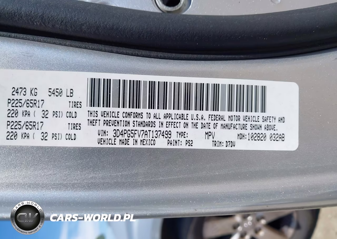 2010 Dodge Journey Sxt VIN:3D4PG5FV7AT137499 - 9