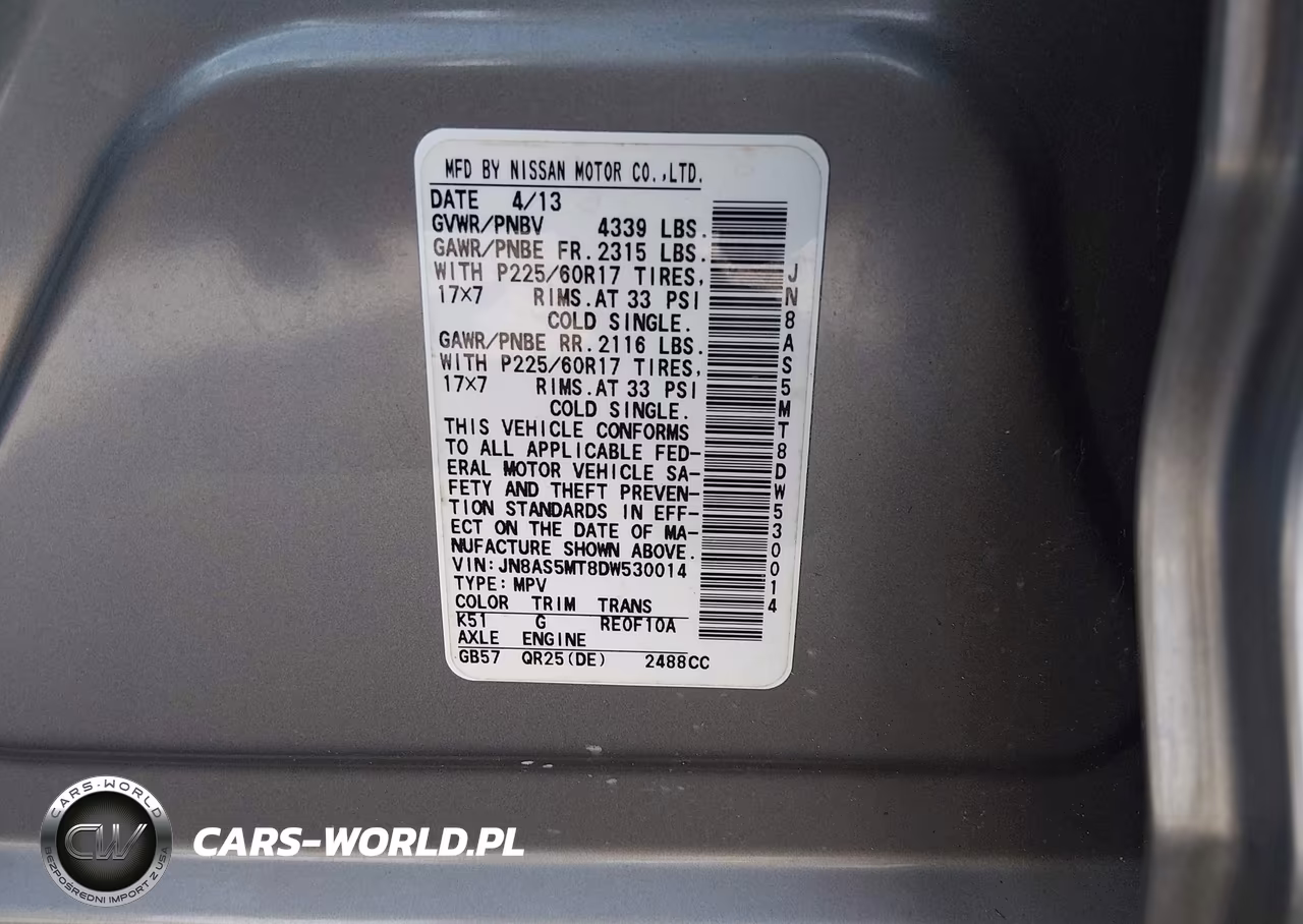 2013 Nissan Rogue Sv VIN:JN8AS5MT8DW530014 - 9