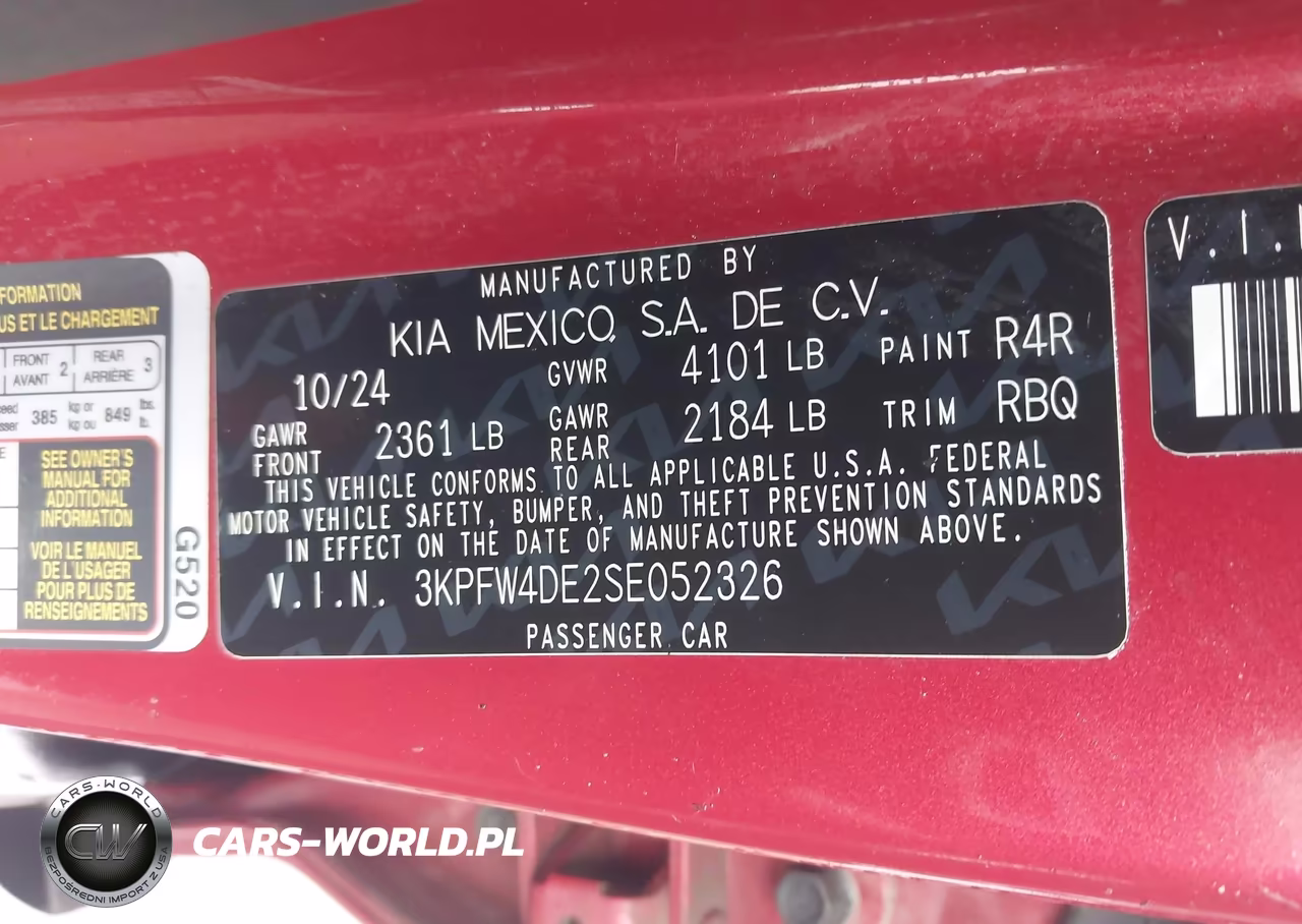 2025 Kia K4 Gt-Line VIN:3KPFW4DE2SE052326 - 9