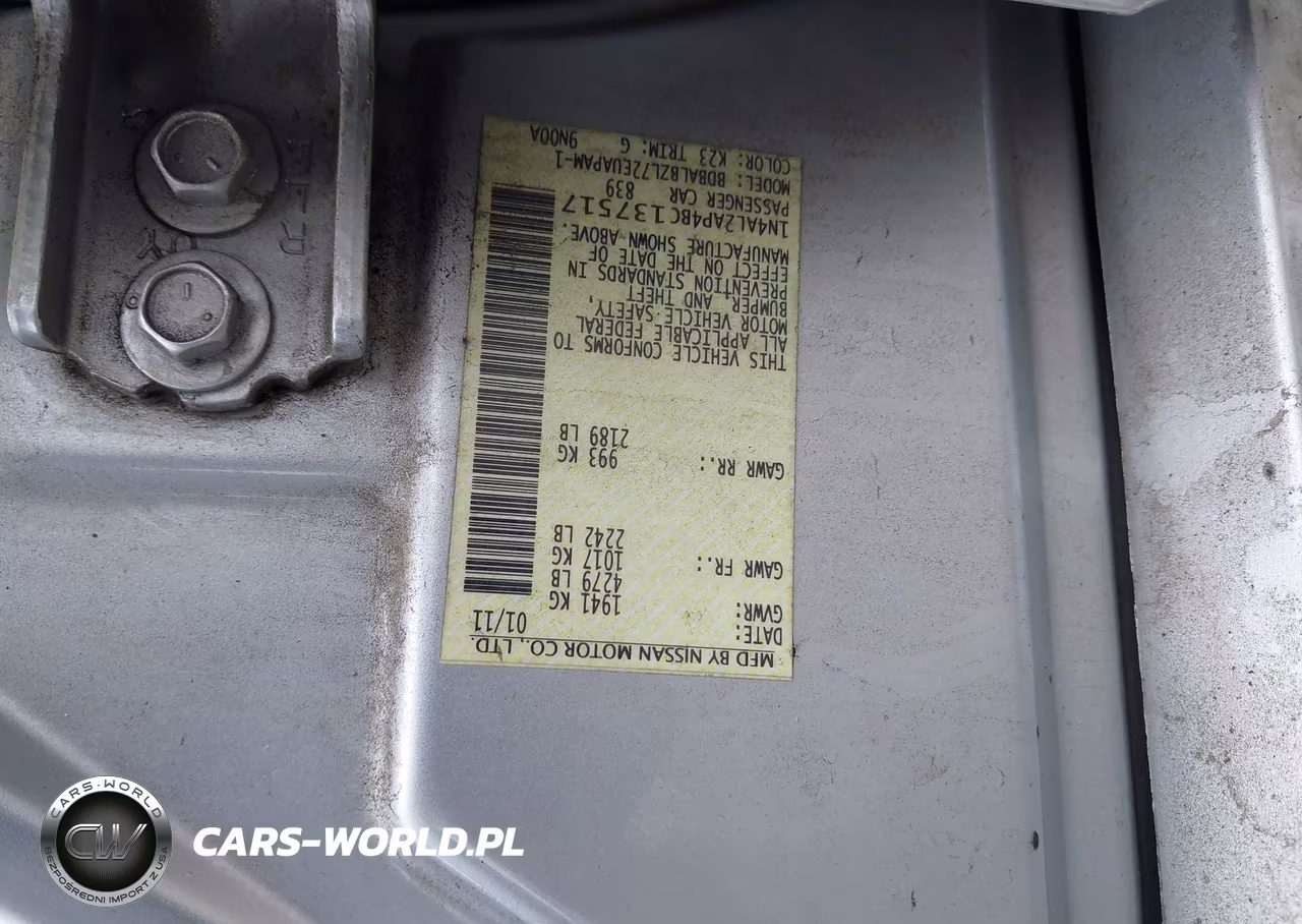 2011 Nissan Altima 2.5 S VIN:1N4AL2AP4BC137517 - 9