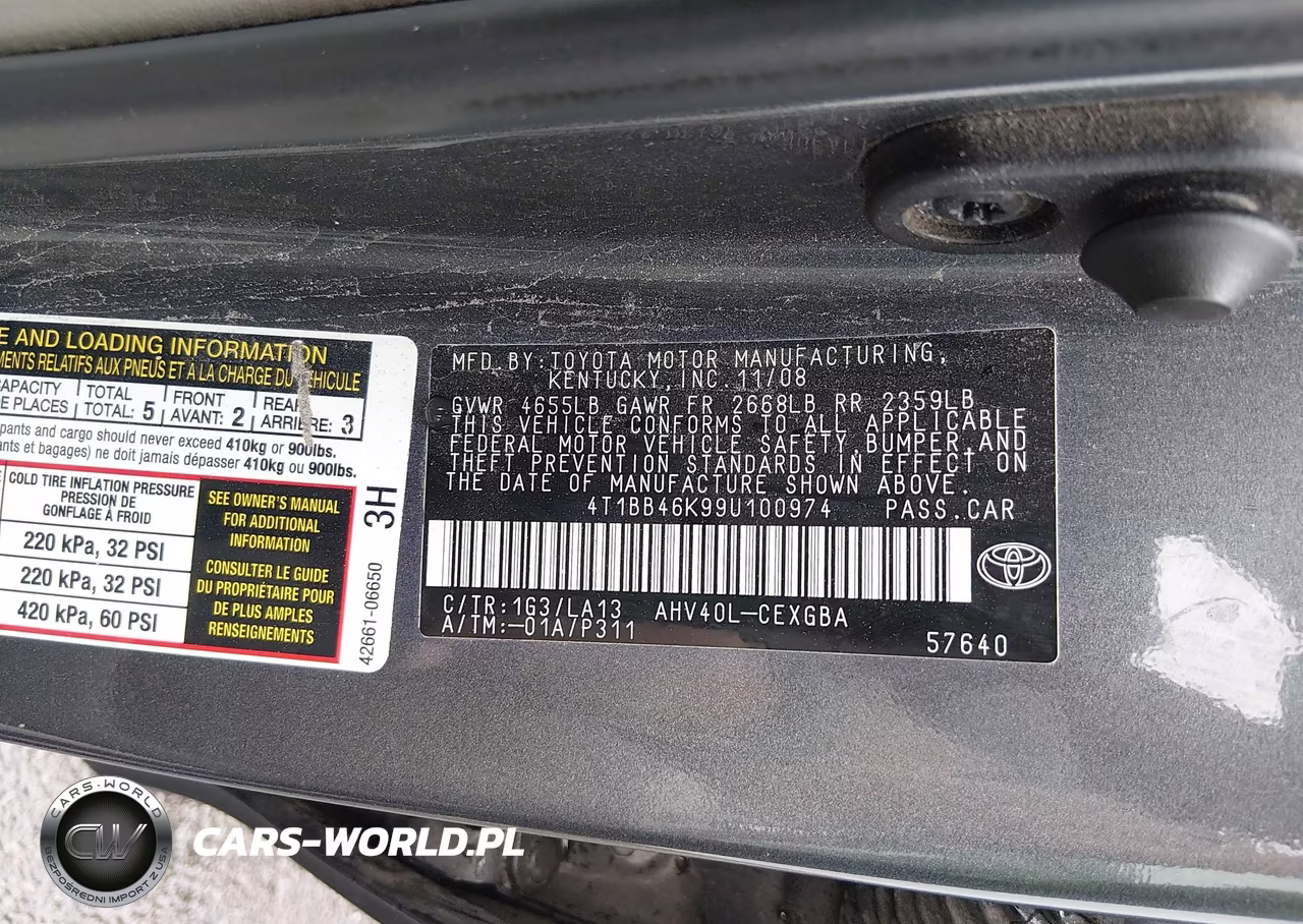 2009 Toyota Camry Hybrid VIN:4T1BB46K99U100974 - 9