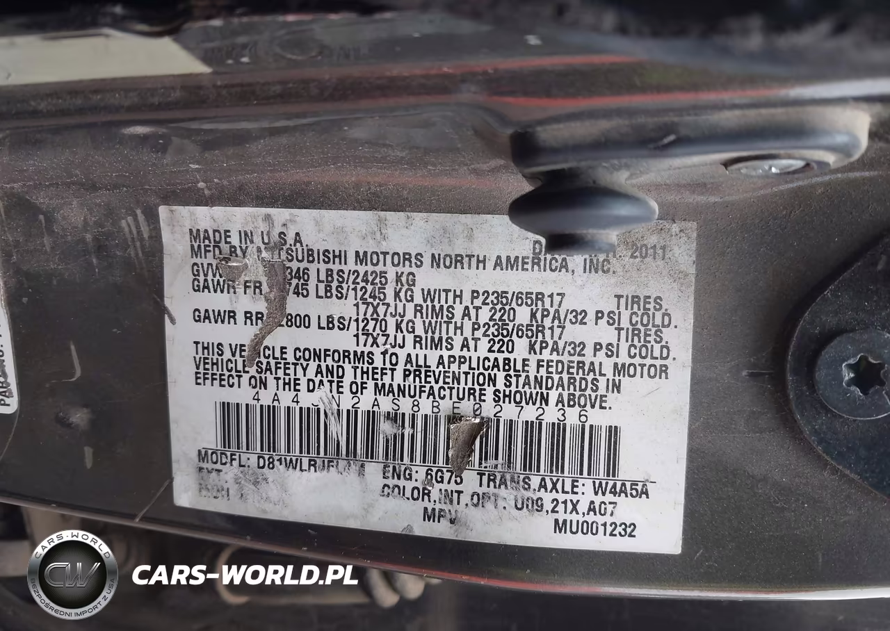 2011 Mitsubishi Endeavor VIN:4A4JN2AS8BE027236 - 9
