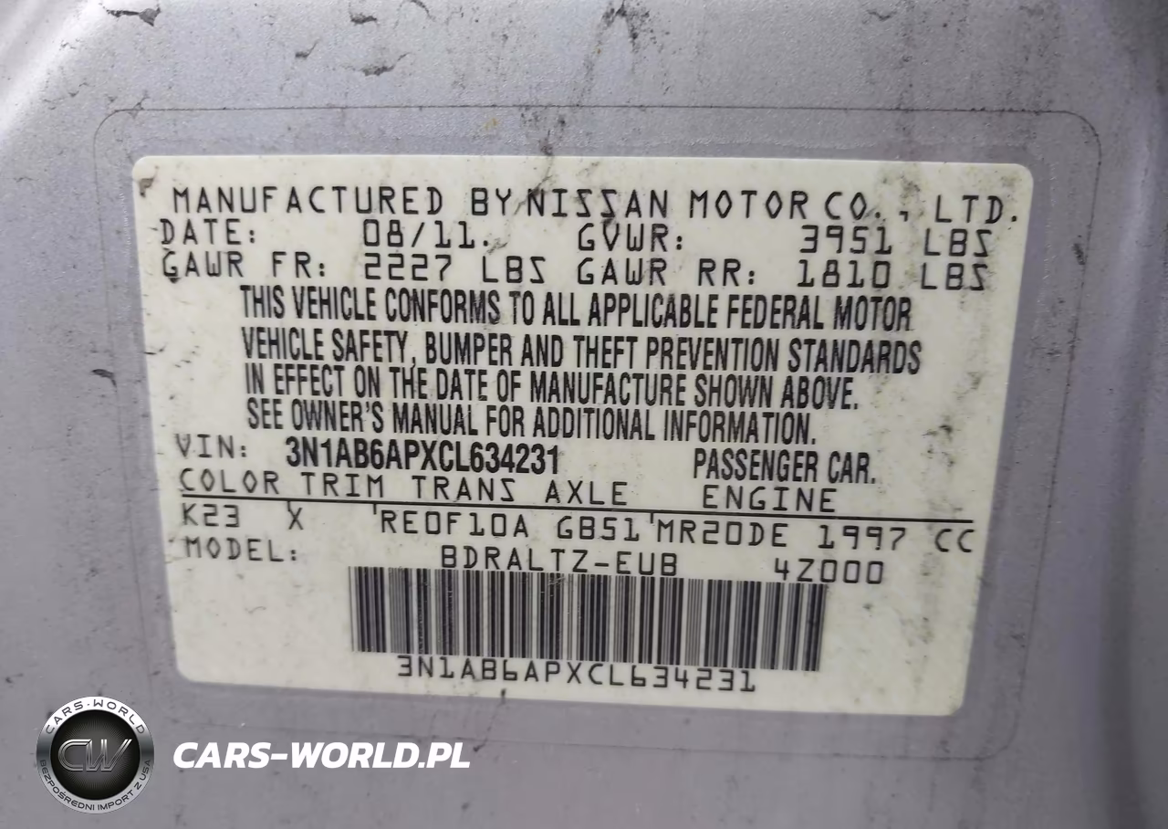 2012 Nissan Sentra 2.0 Sr VIN:3N1AB6APXCL634231 - 9