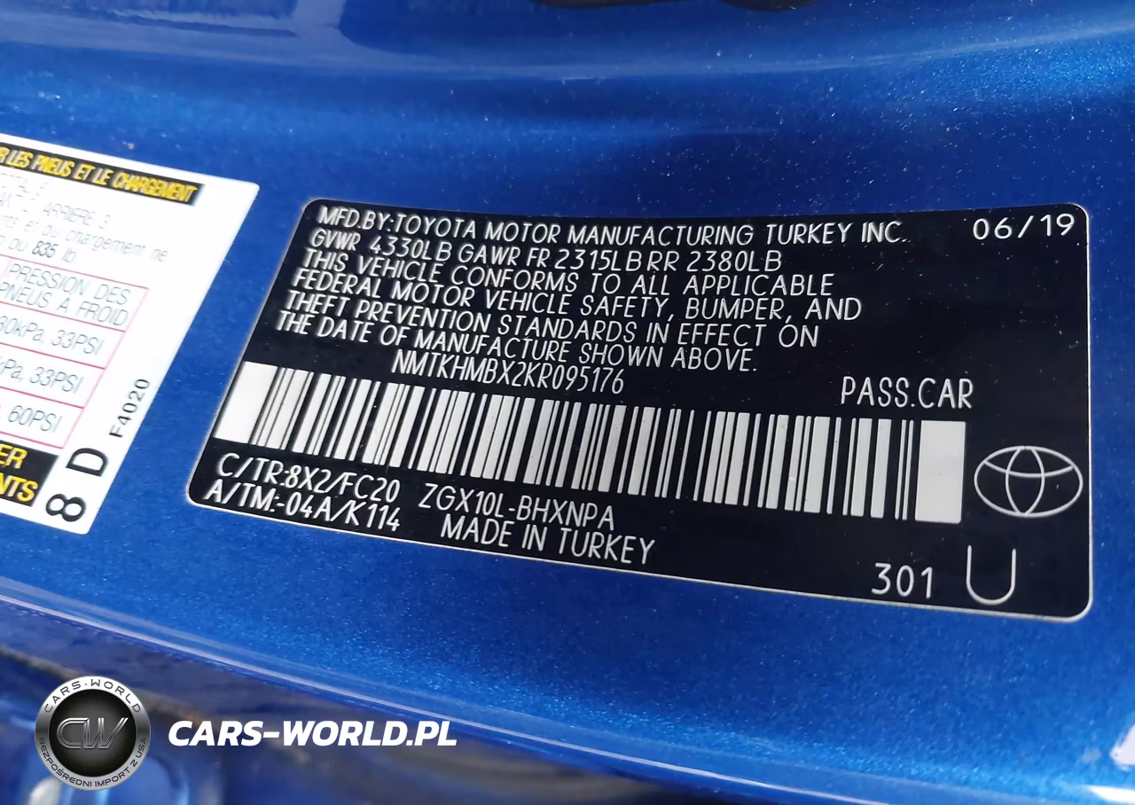2019 Toyota C-Hr Le VIN:NMTKHMBX2KR095176 - 9