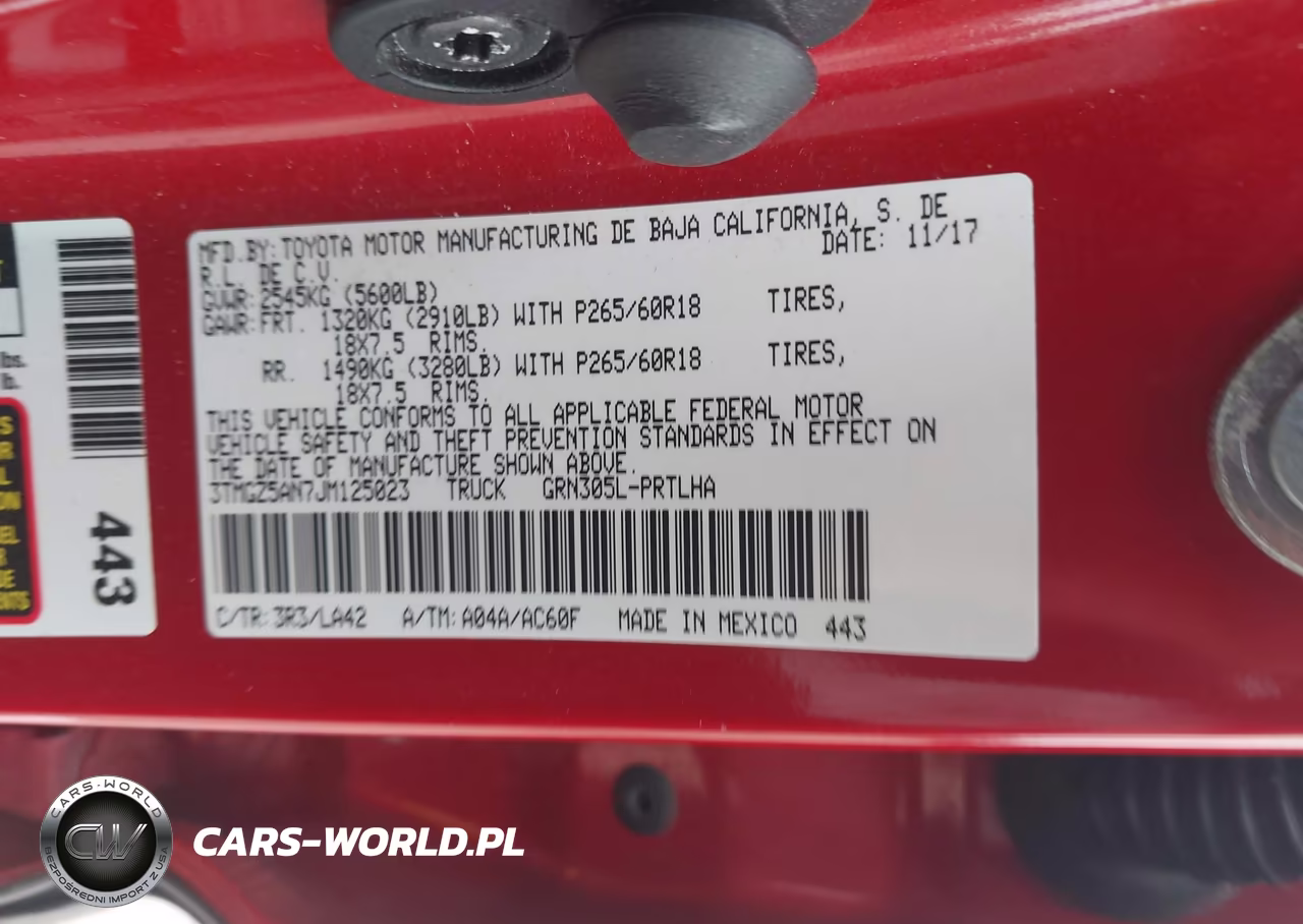 2018 Toyota Tacoma Limited VIN:3TMGZ5AN7JM125023 - 9