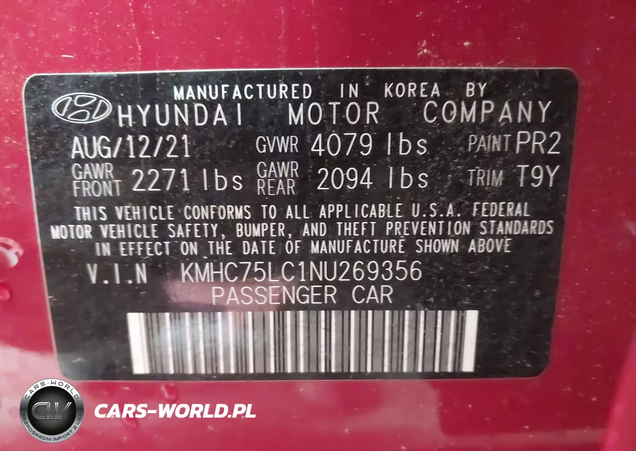 2022 Hyundai Ioniq Hybrid Se VIN:KMHC75LC1NU269356 - 9