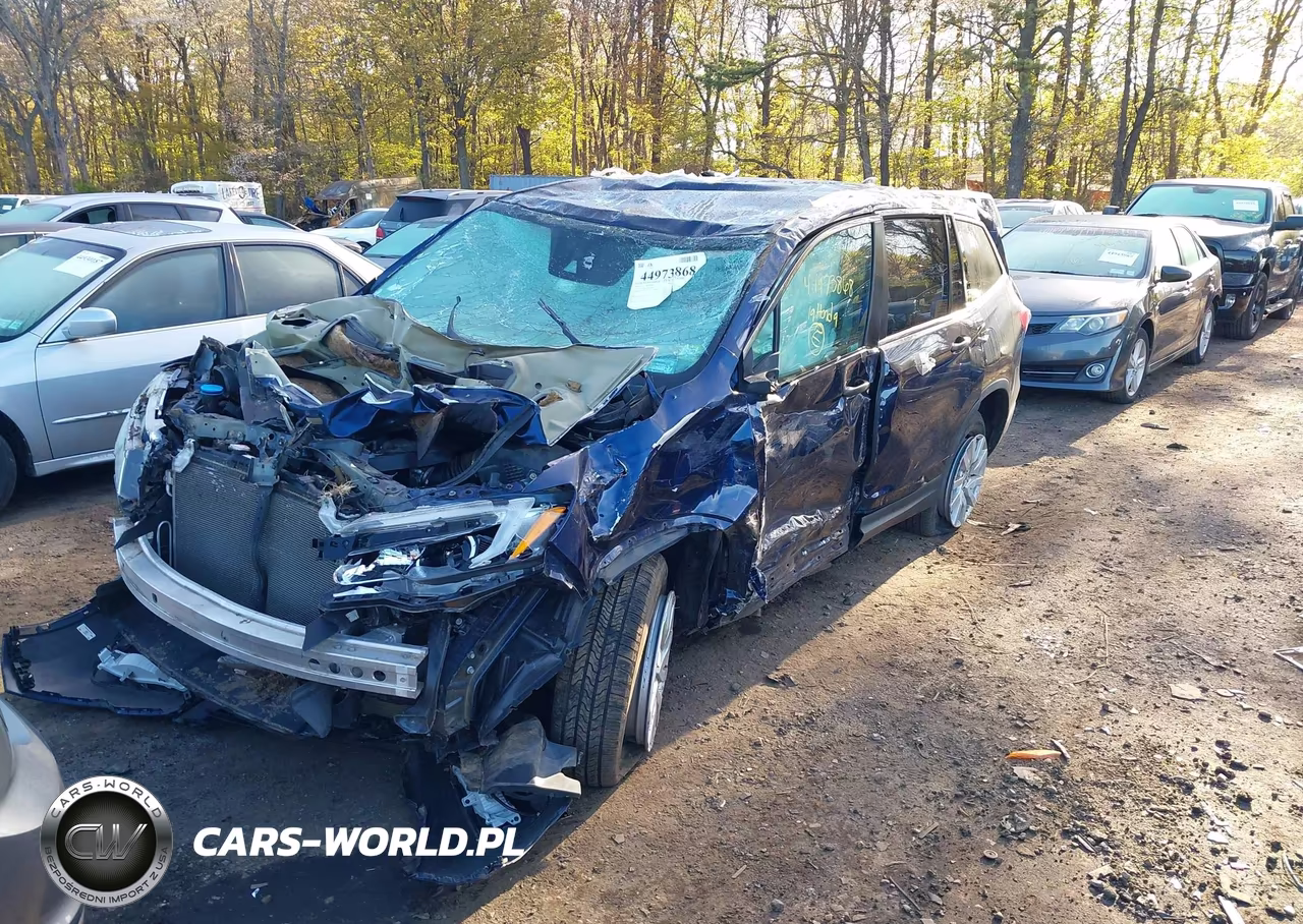 2019 Honda Pilot Lx VIN:5FNYF6H16KB077218 - 2