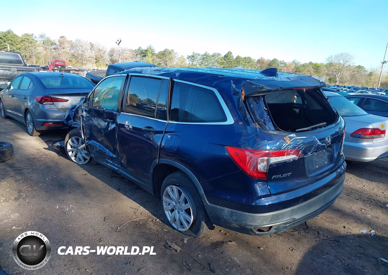2019 Honda Pilot Lx VIN:5FNYF6H16KB077218 - 3