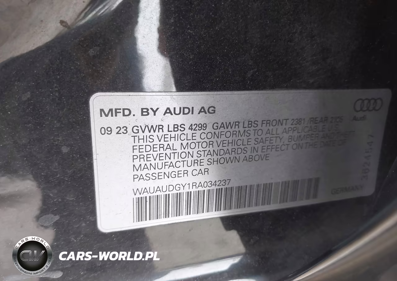 2024 Audi A3 Premium 40 Tfsi Front-Wheel Drive S Tronic VIN:WAUAUDGY1RA034237 - 9