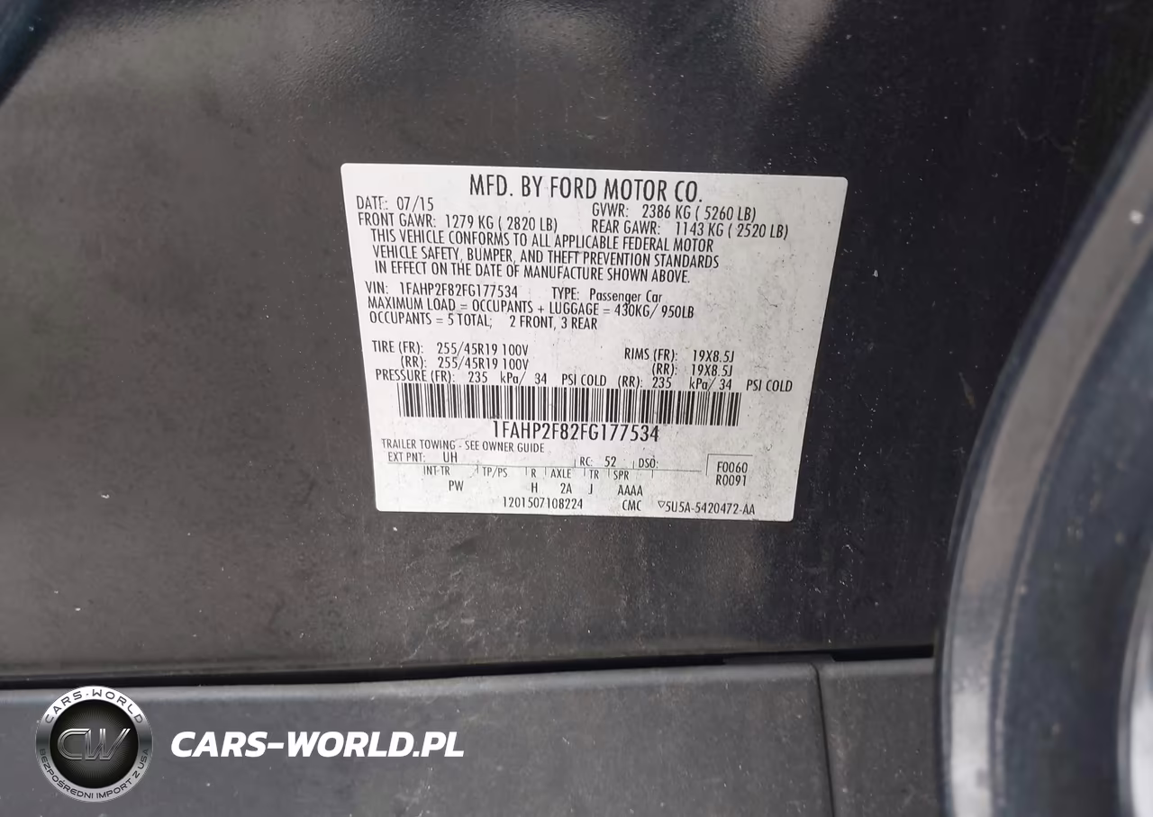 2015 Ford Taurus Limited VIN:1FAHP2F82FG177534 - 9