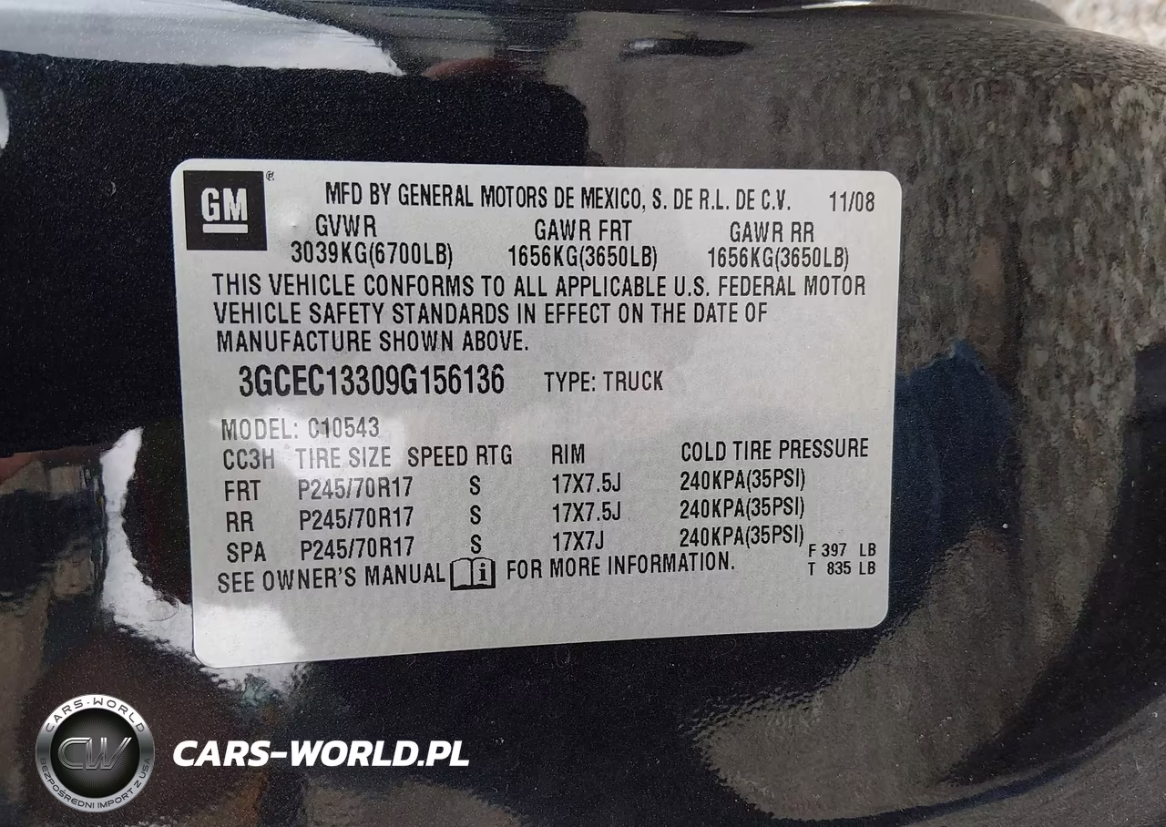 2009 Chevrolet Silverado 1500 Xtra Fuel Economy VIN:3GCEC13309G156136 - 9
