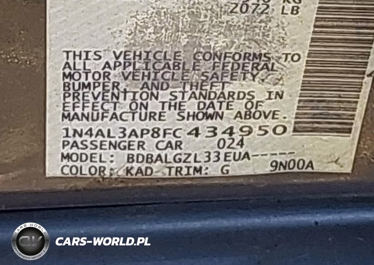 2015 Nissan Altima 2.5-2.5 S-2.5 Sl-2.5 Sv VIN:1N4AL3AP8FC434950 - 9