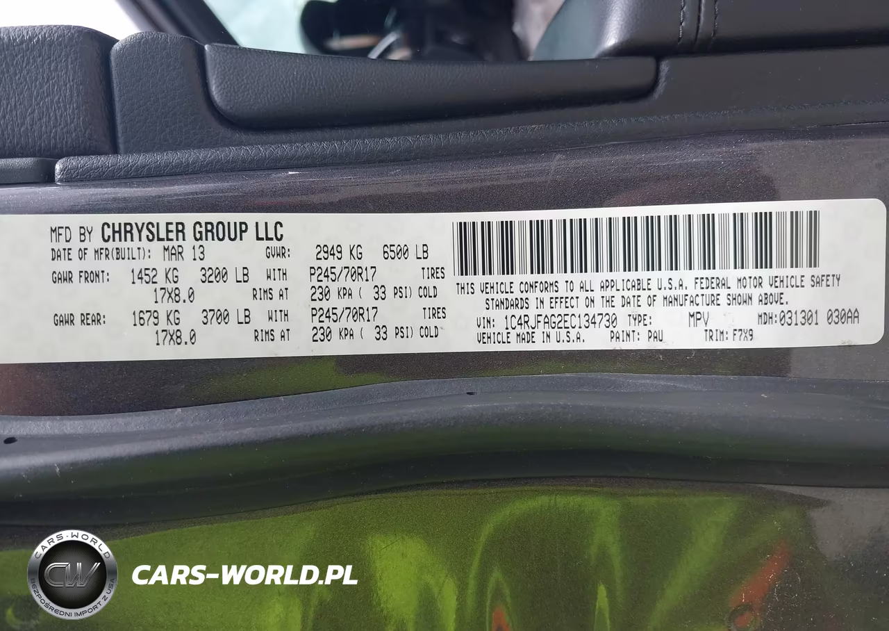 2014 Jeep Grand Cherokee Laredo VIN:1C4RJFAG2EC134730 - 9