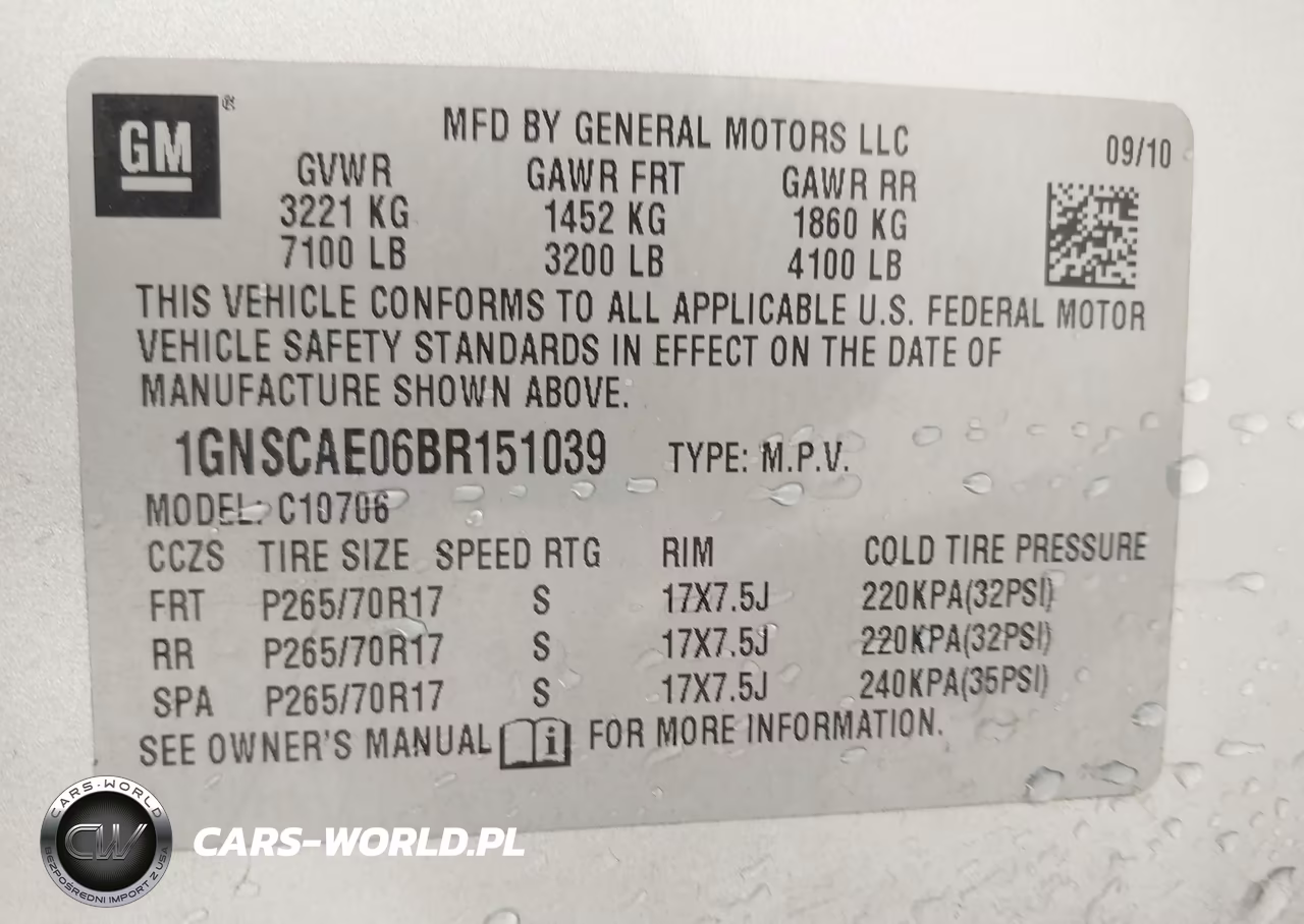 2011 Chevrolet Tahoe Ls VIN:1GNSCAE06BR151039 - 9