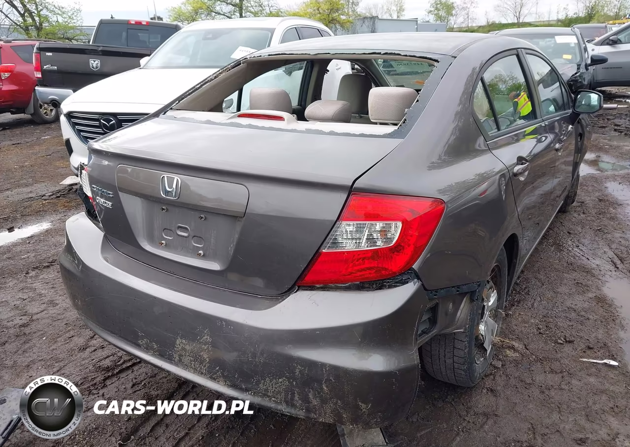 2012 Honda Civic Lx VIN:19XFB2F52CE070243 - 4