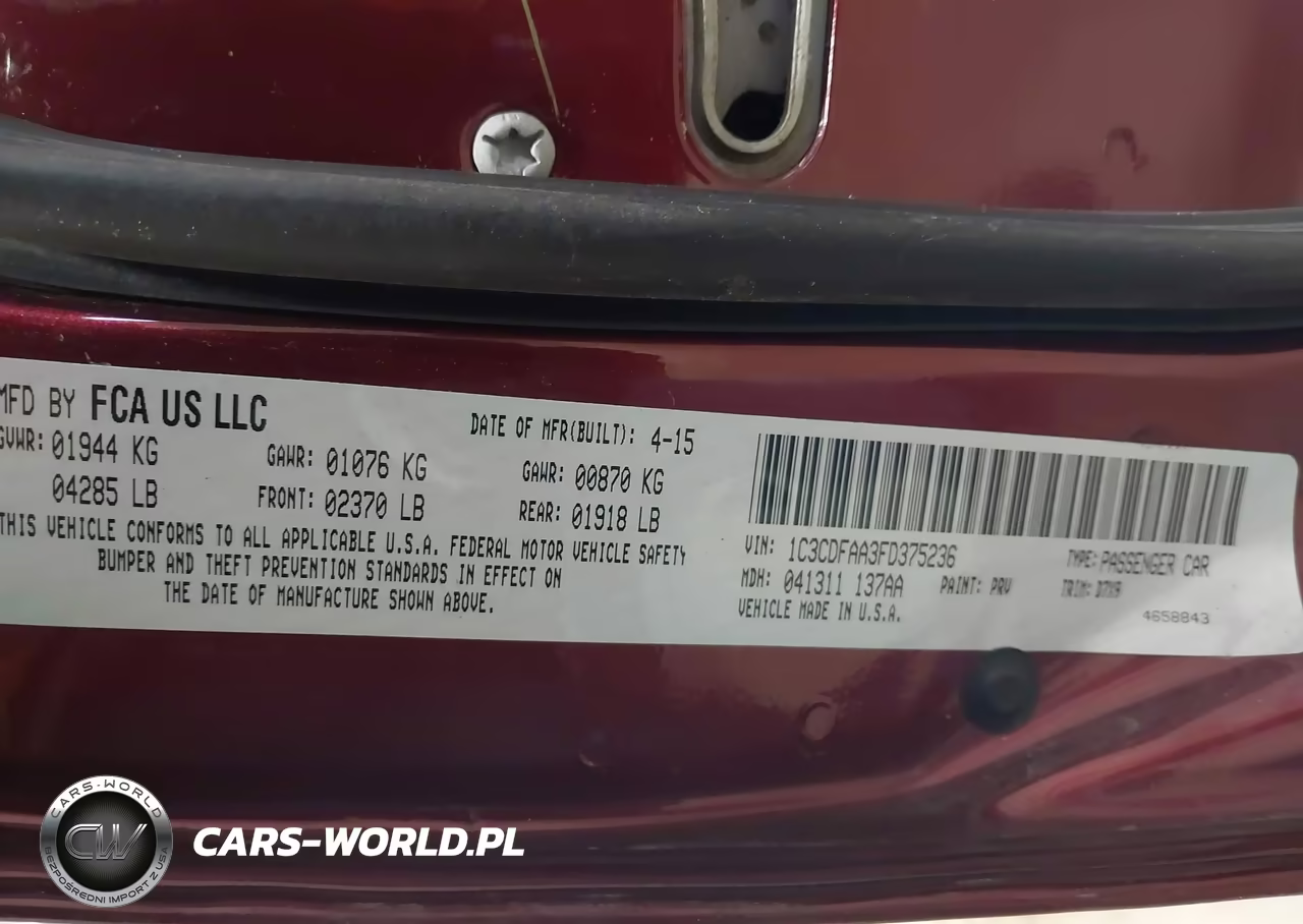 2015 Dodge Dart Se VIN:1C3CDFAA3FD375236 - 9