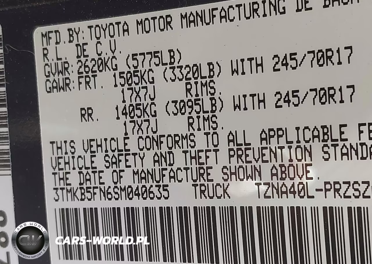 2025 Toyota Tacoma Sr5 VIN:3TMKB5FN6SM040635 - 9