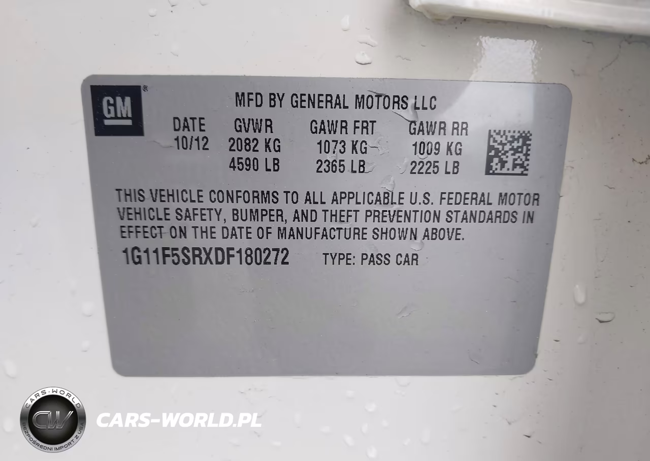 2013 Chevrolet Malibu Eco Premium Audio VIN:1G11F5SRXDF180272 - 9
