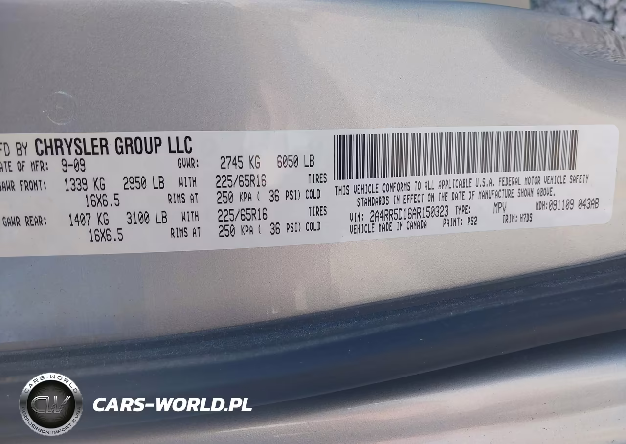 2010 Chrysler Town & Country Touring VIN:2A4RR5D16AR150323 - 9