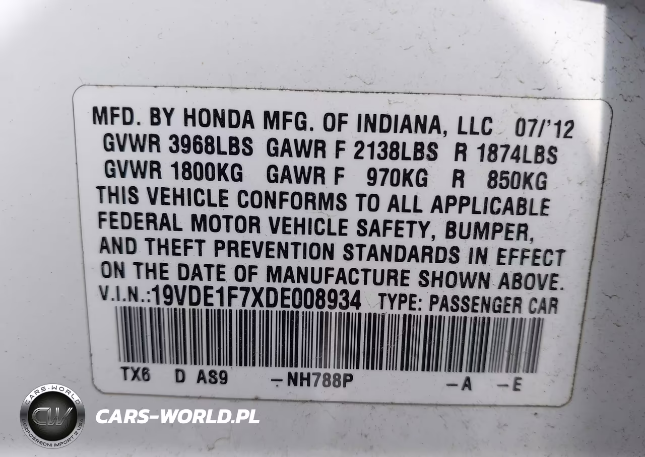 2013 Acura Ilx 2.0L VIN:19VDE1F7XDE008934 - 9