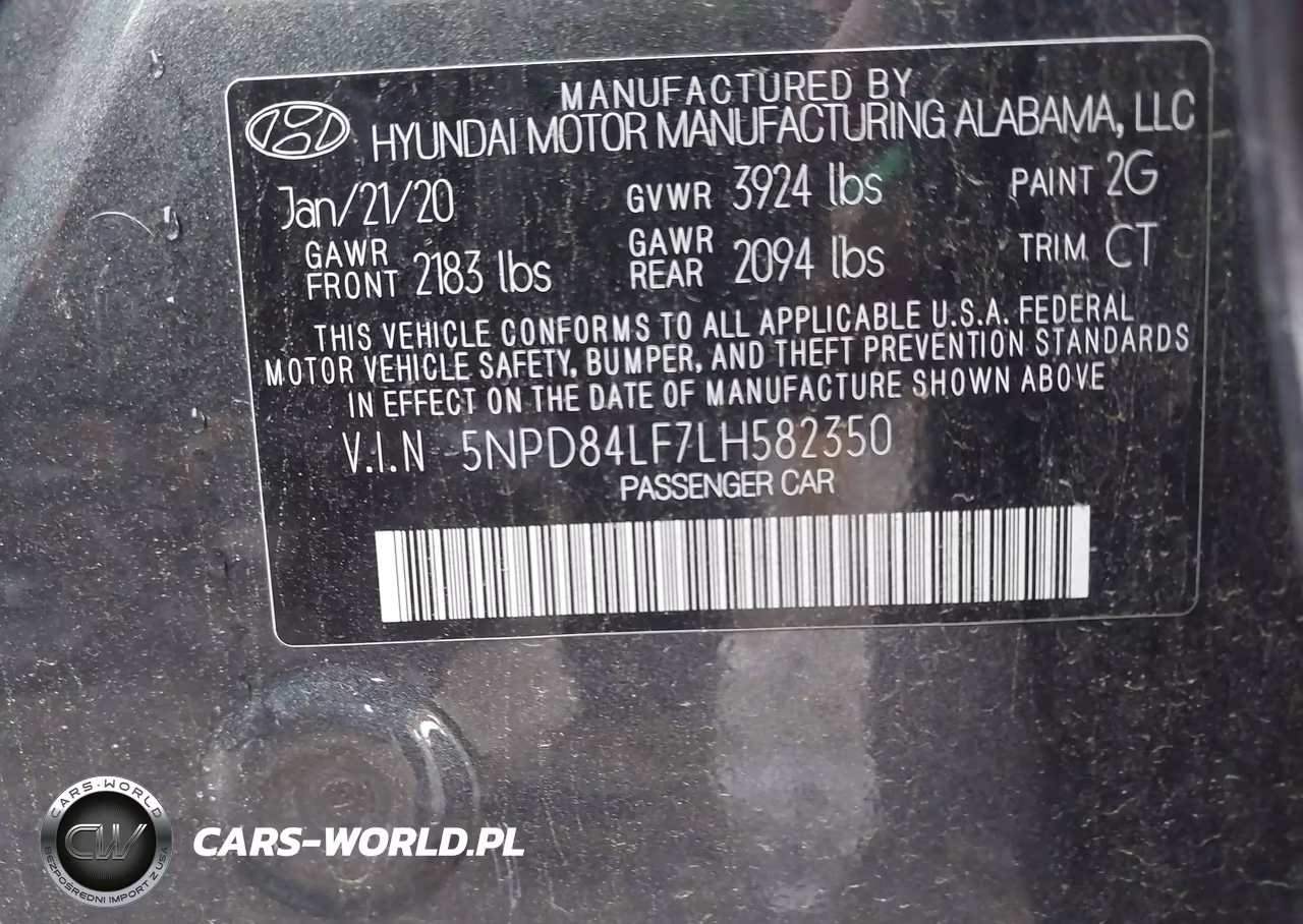 2020 Hyundai Elantra Sel VIN:5NPD84LF7LH582350 - 9