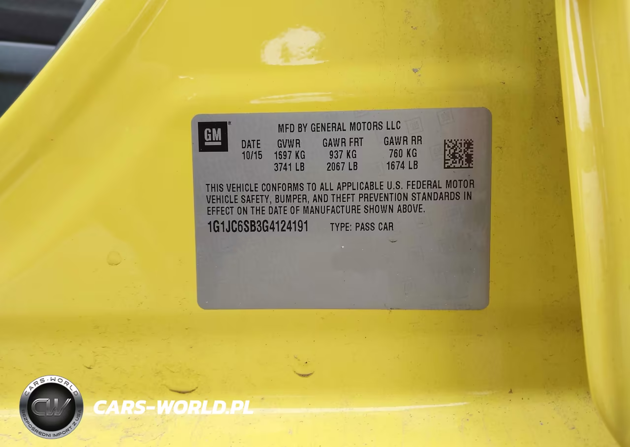 2016 Chevrolet Sonic Lt Auto VIN:1G1JC6SB3G4124191 - 9